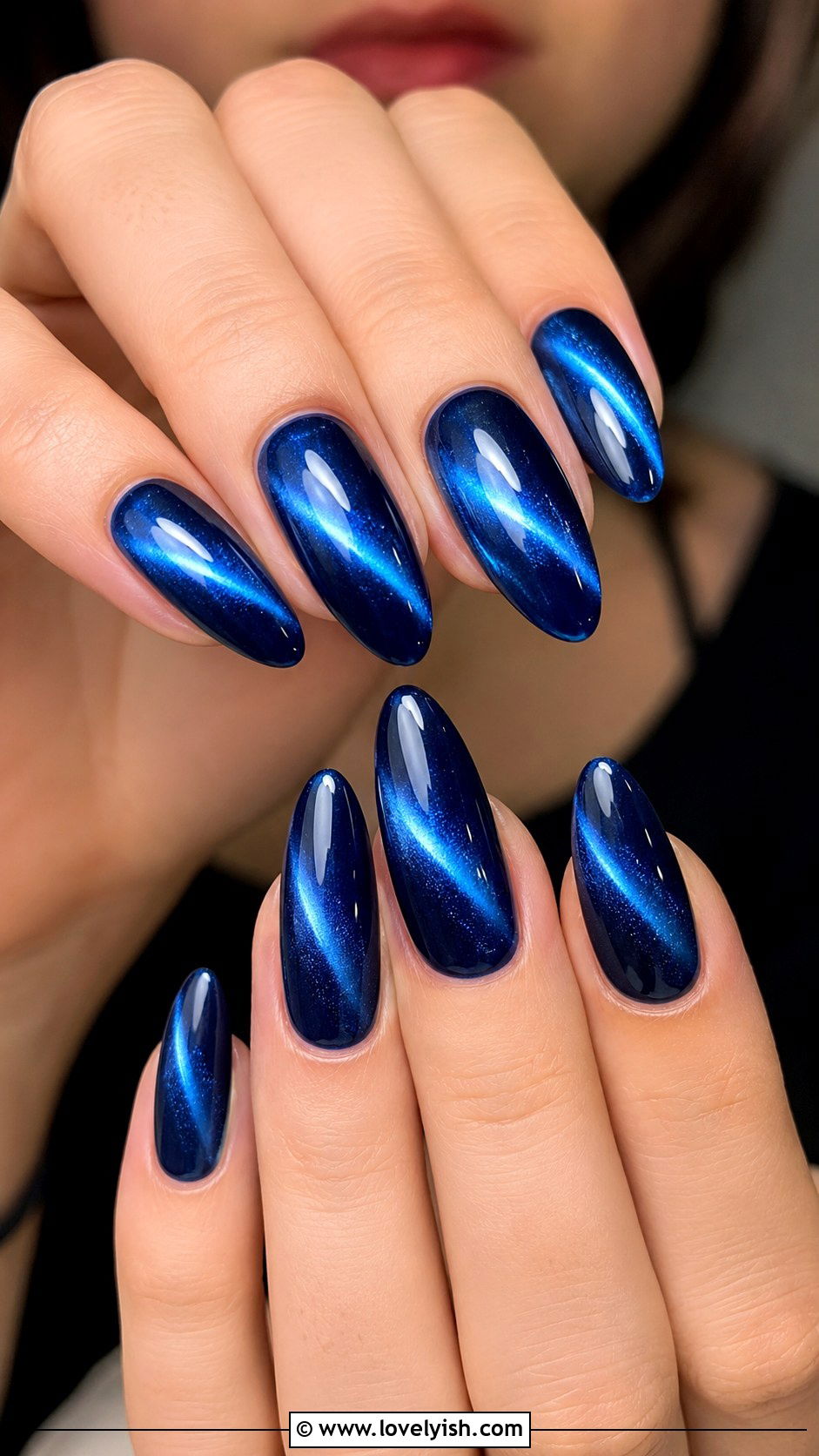Diagonal Cat Eye Stripe Nails - 38 cat eye nail designs - 38 cat eye nail designs