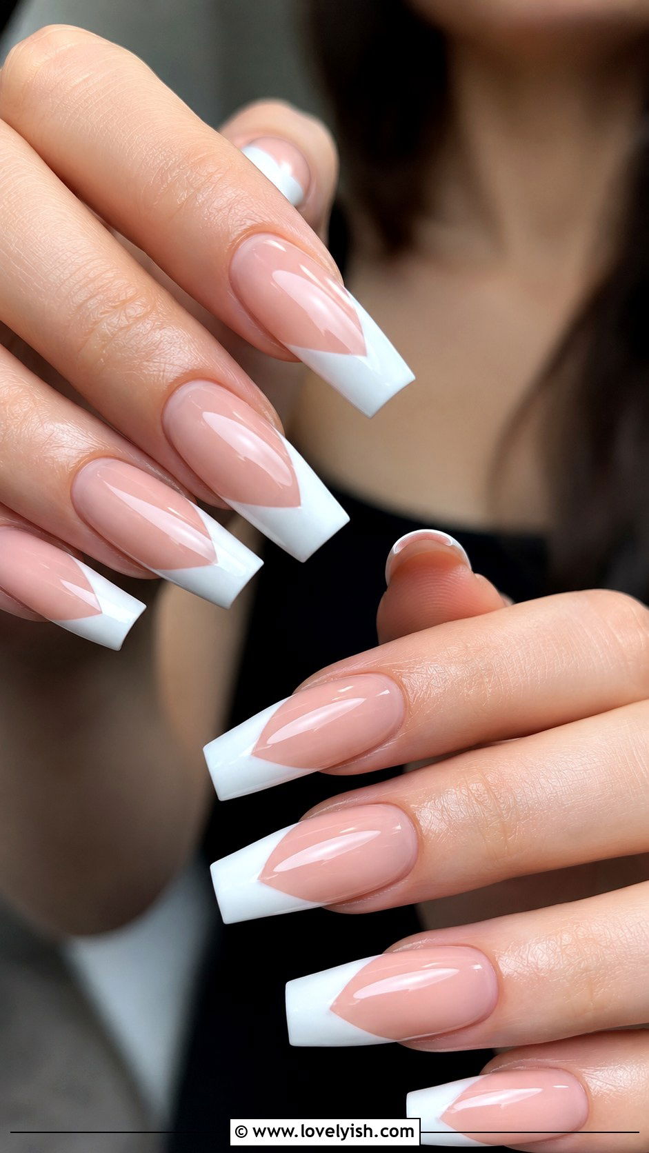 Diagonal French Tip Nails - 25 french tip nail design ideas - 25 french tip nail design ideas