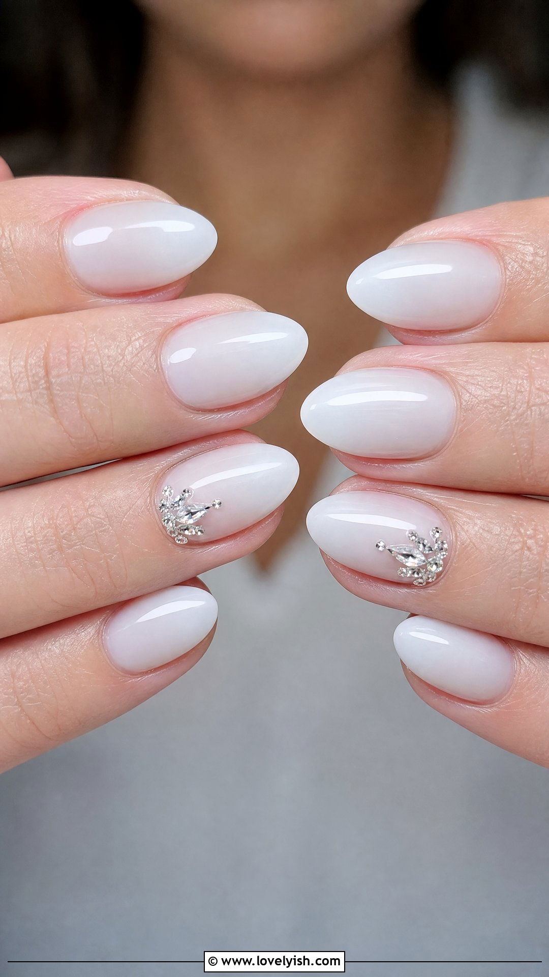 Diamond Crown Accent Nails - 50 diamond nails - 50 diamond nails