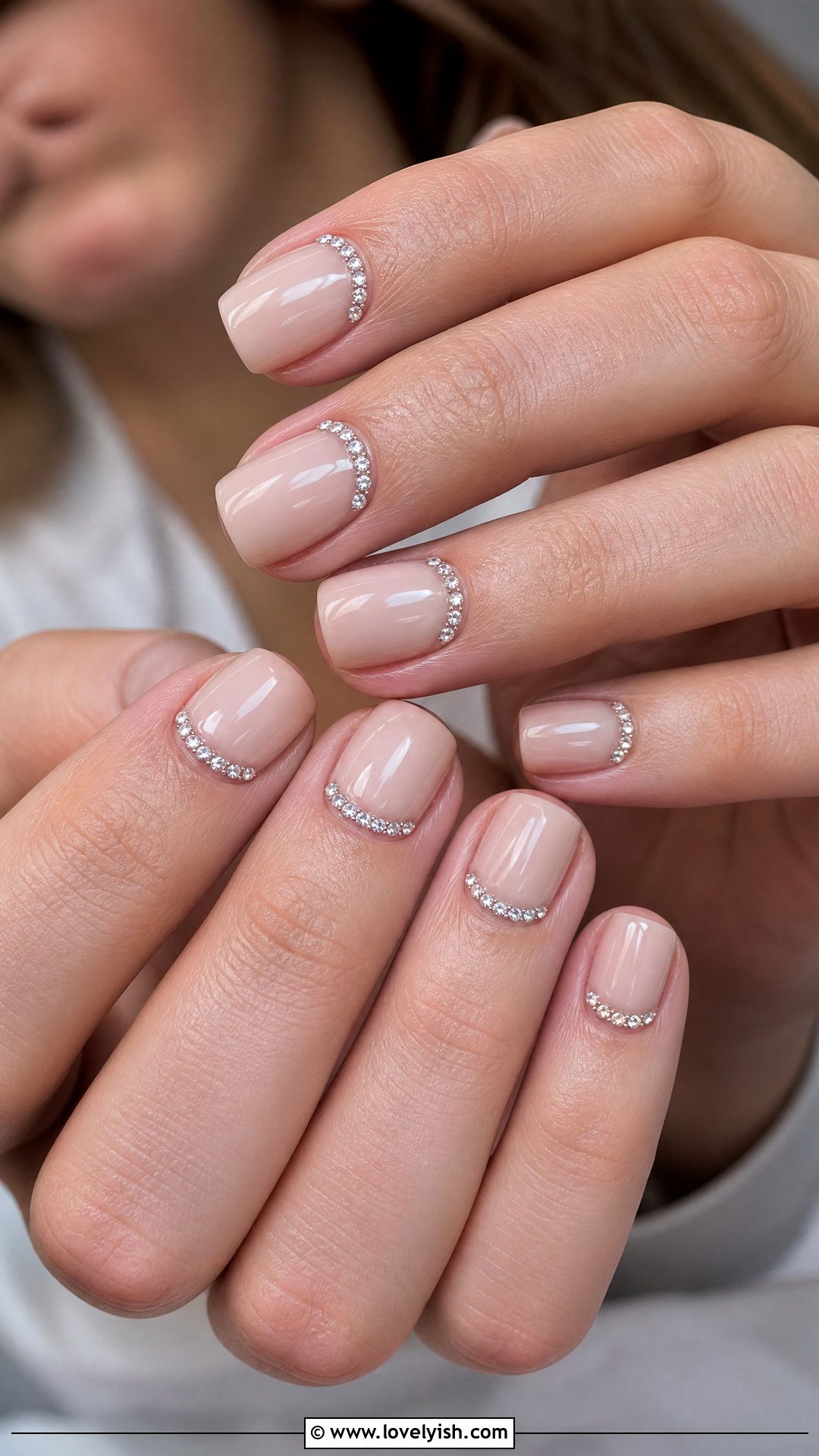 Diamond Half Moon Nails - 50 diamond nails - 50 diamond nails