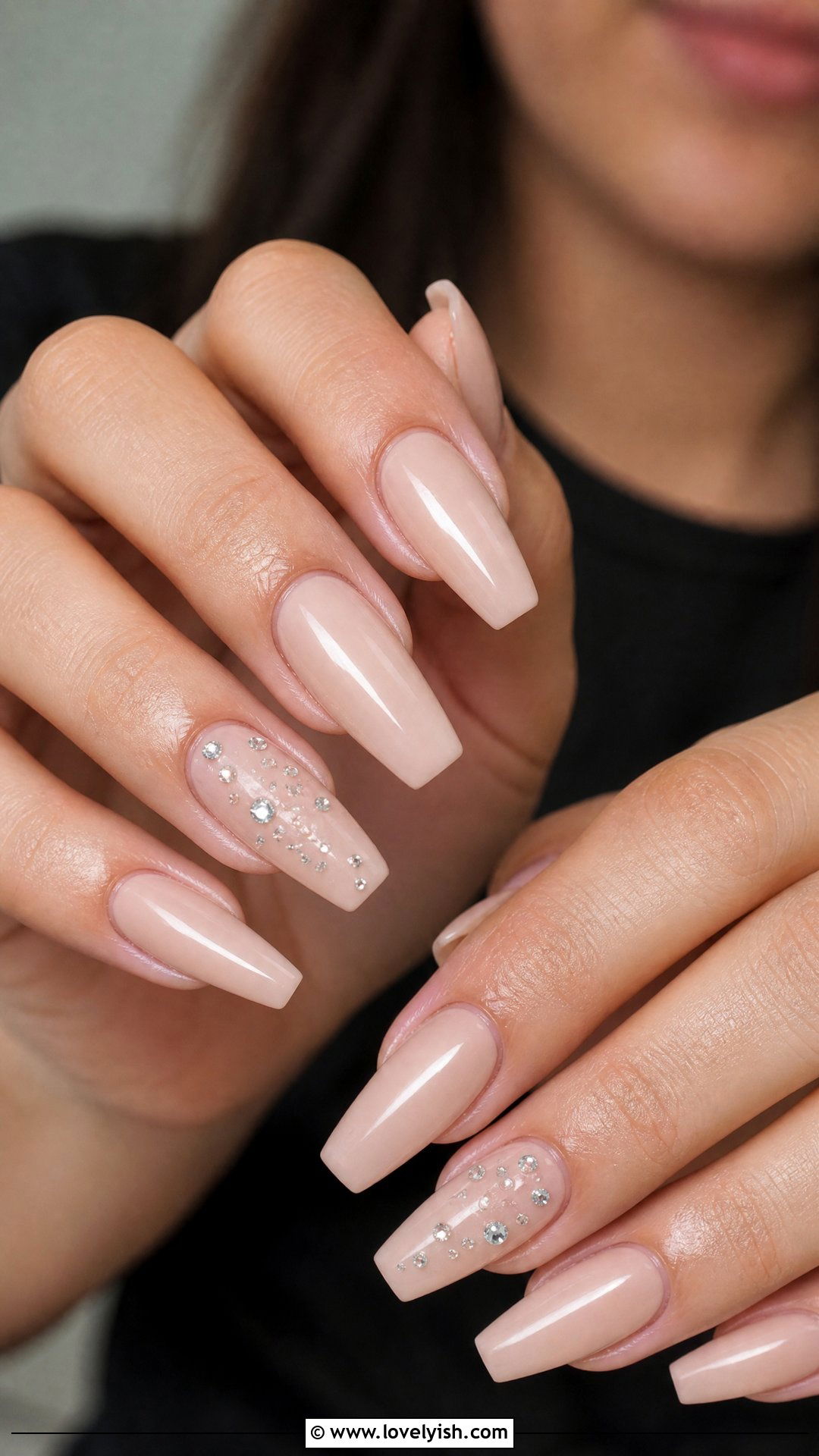 Diamond Rhinestone Engagement Nails - 50 engagement nails - 50 engagement nails