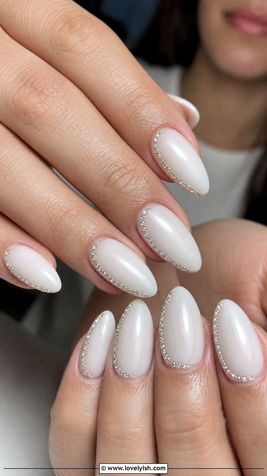 Diamond Side Border Nails - 50 diamond nails - 50 diamond nails