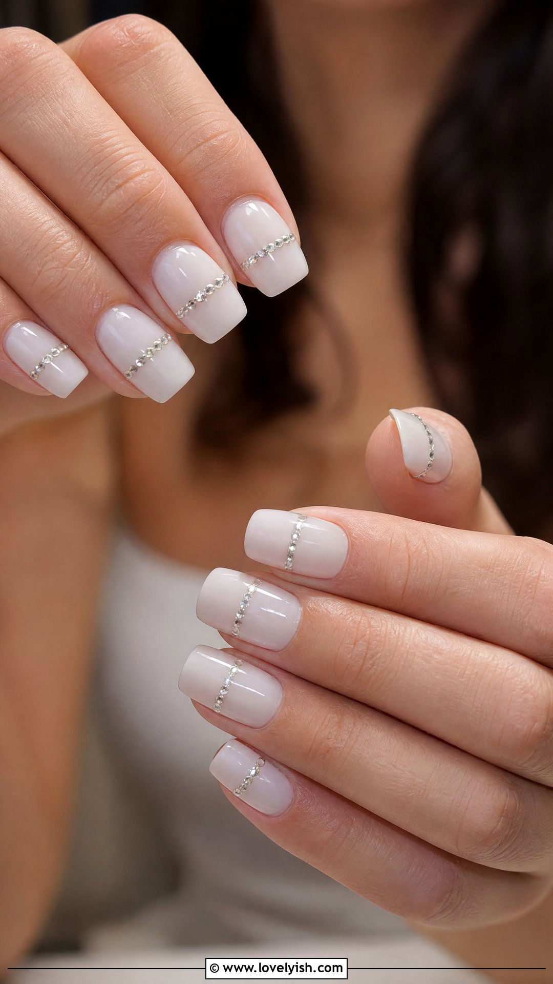 Diamond Strip Line Nails - 50 diamond nails - 50 diamond nails