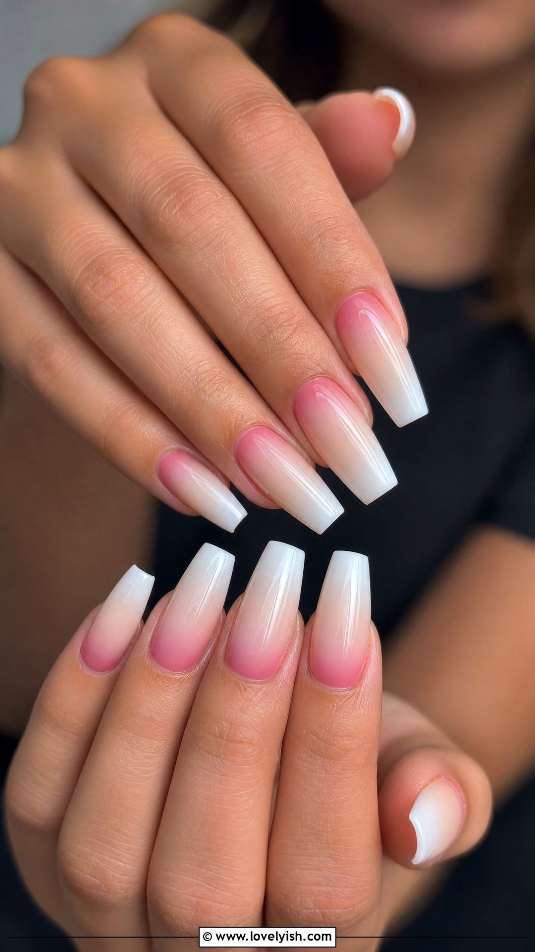 Double French Ombre - 50 french ombre nails - 50 french ombre nails