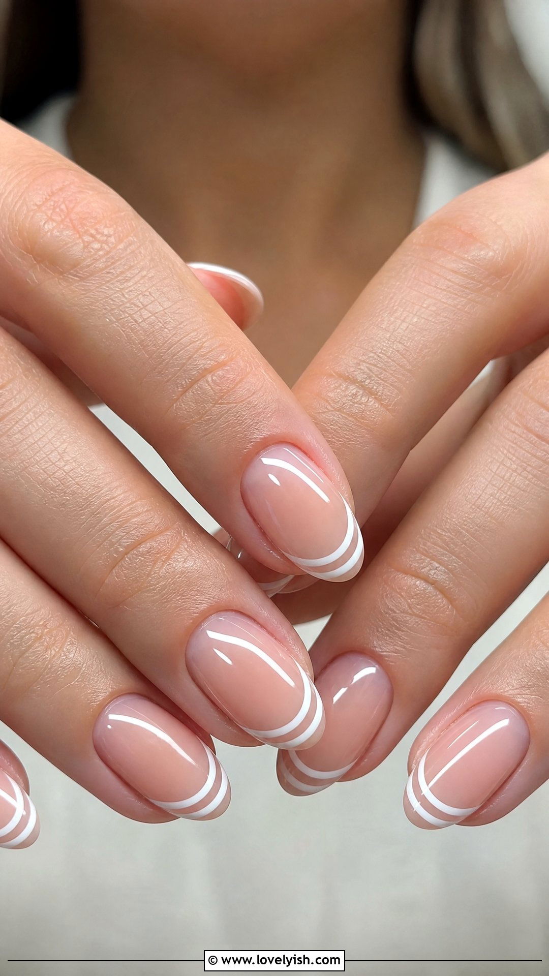 Double Line French Tips - 50 minimalist french tips - 50 minimalist french tips