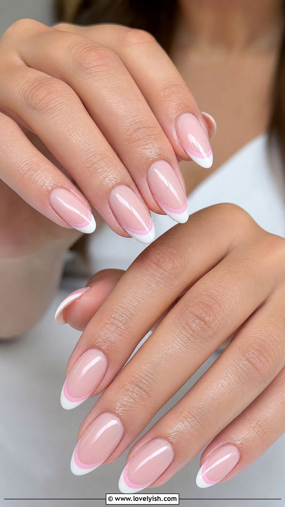 Dual Tone French Tips - 50 minimalist french tips - 50 minimalist french tips
