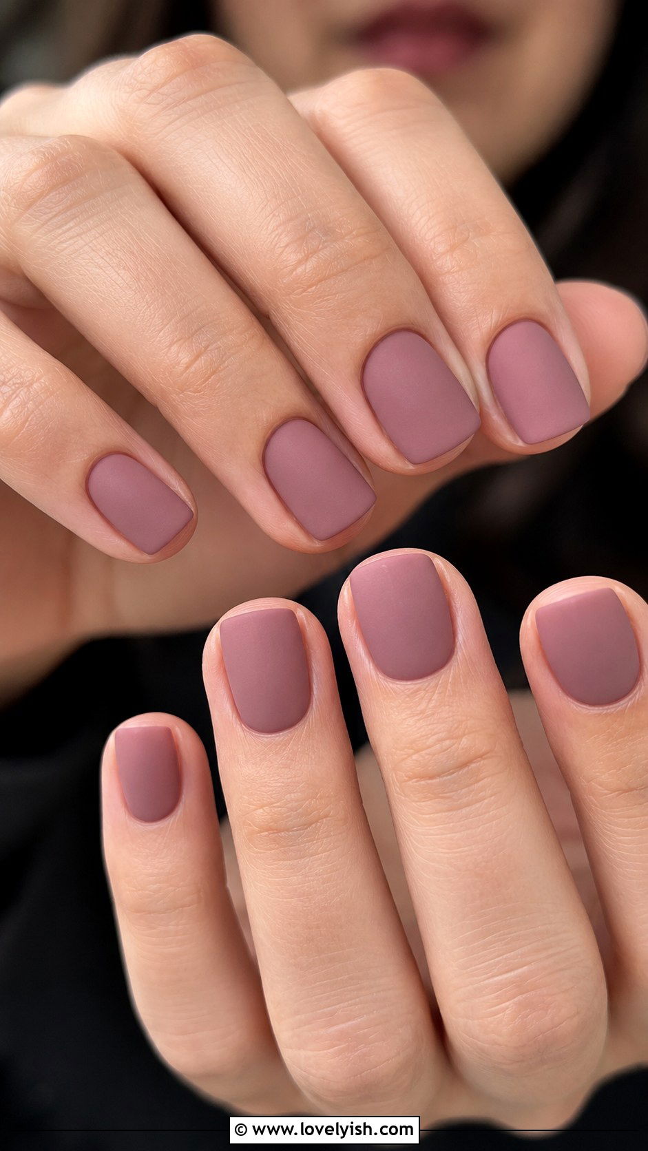 Dusty Mauve Matte Nails - 50 pretty nails - 50 pretty nails