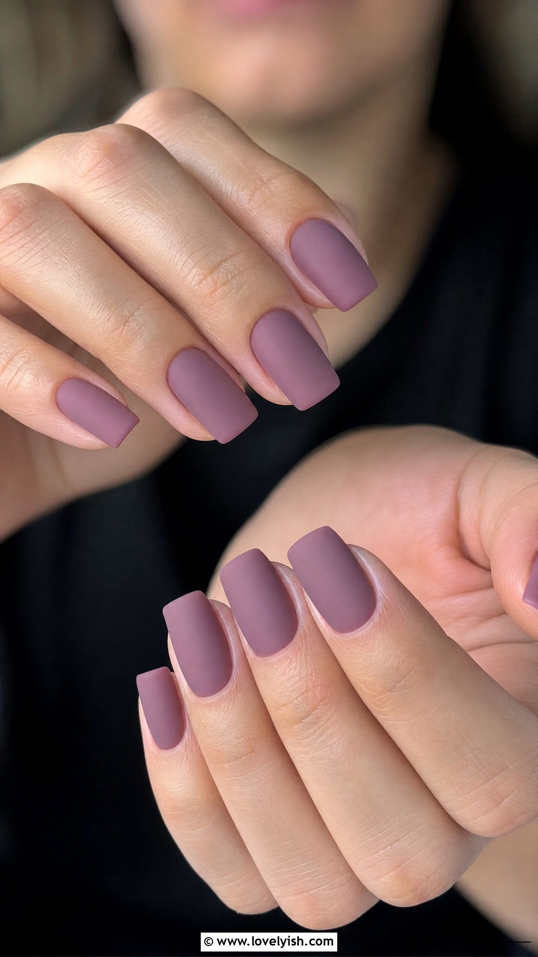 Dusty Mauve Matte Nails - 50 sophisticated nails - 50 sophisticated nails