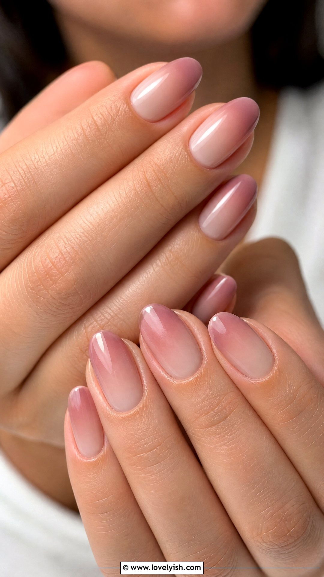 Dusty Pink Ombre French Nails - 50 ombre french nails - 50 ombre french nails