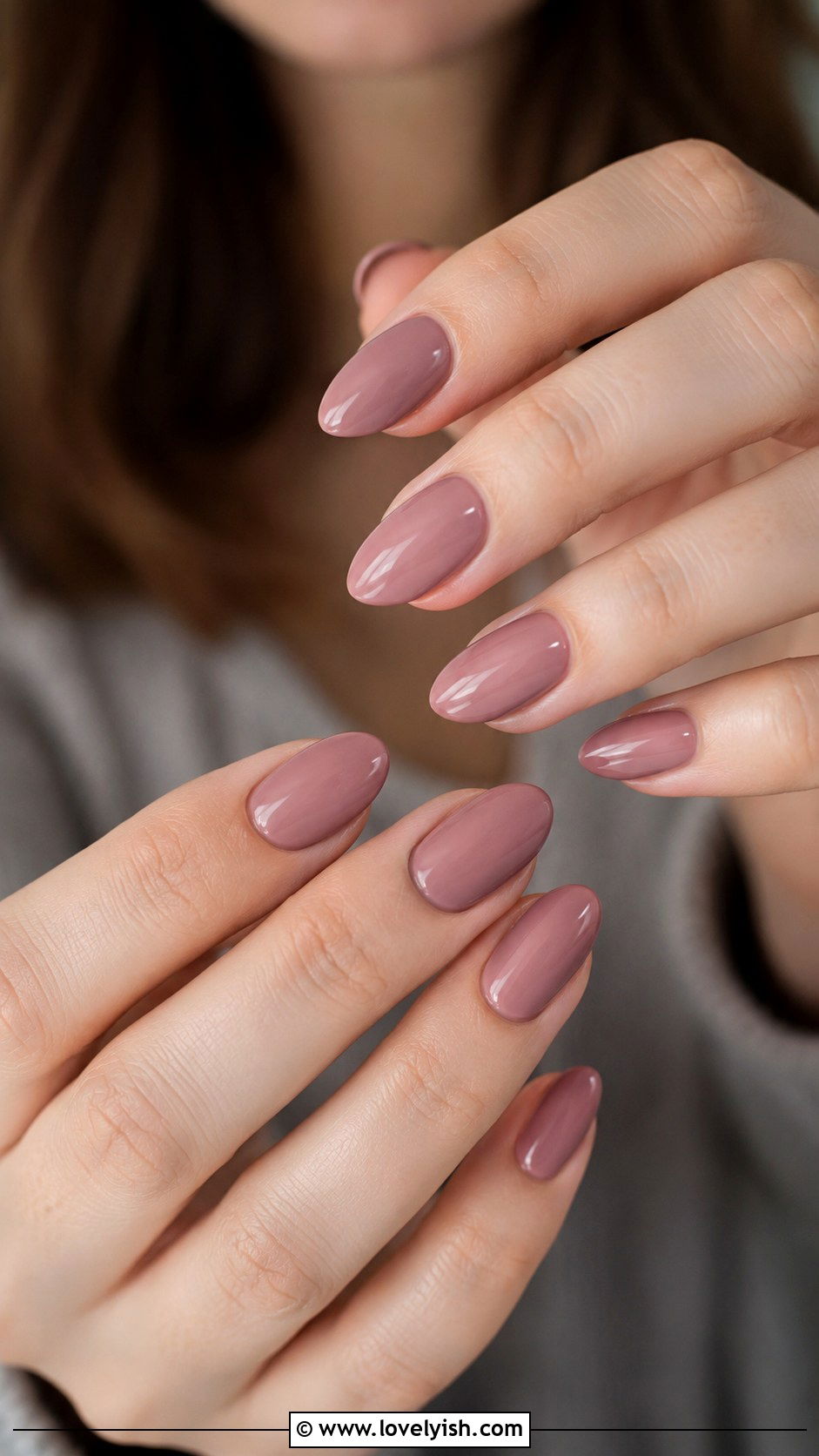 Dusty Rose Almond Nails - 50 almond nails - 50 almond nails