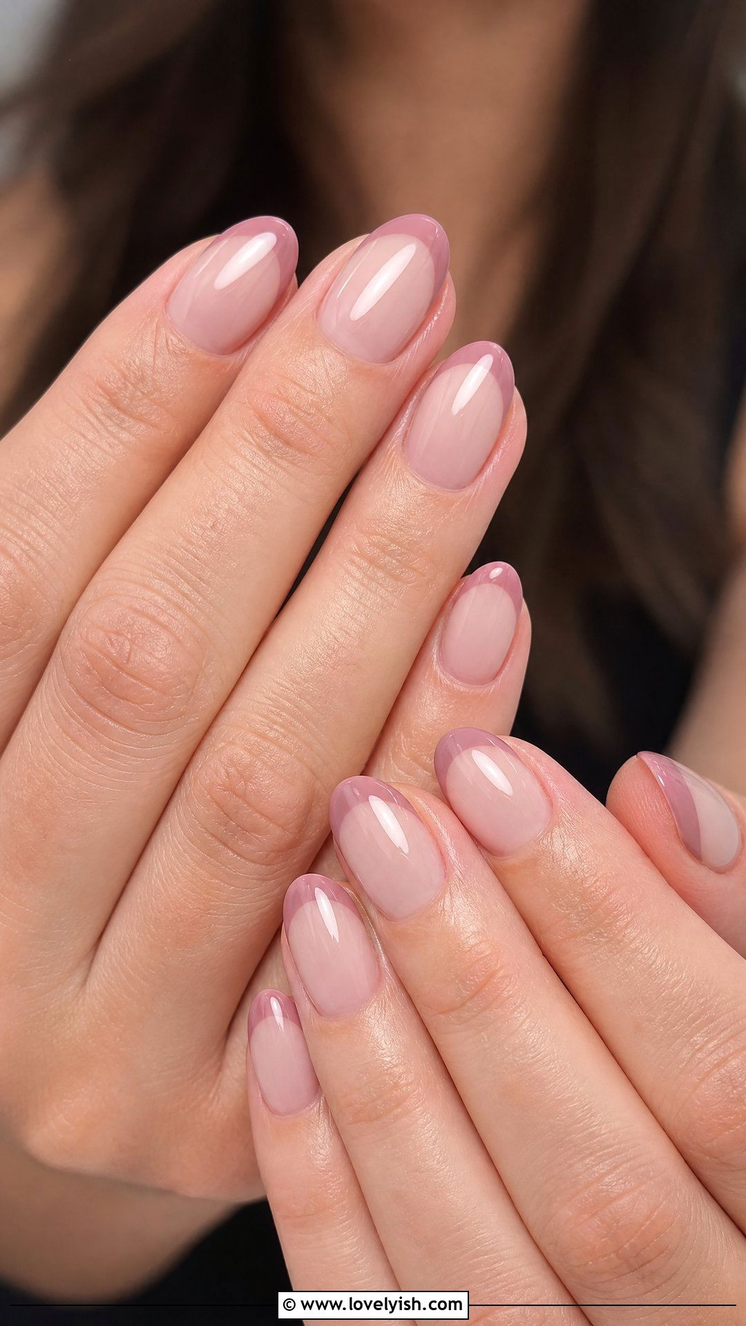 Dusty Rose French Tip - 50 cute french tip nail designs - 50 cute french tip nail designs