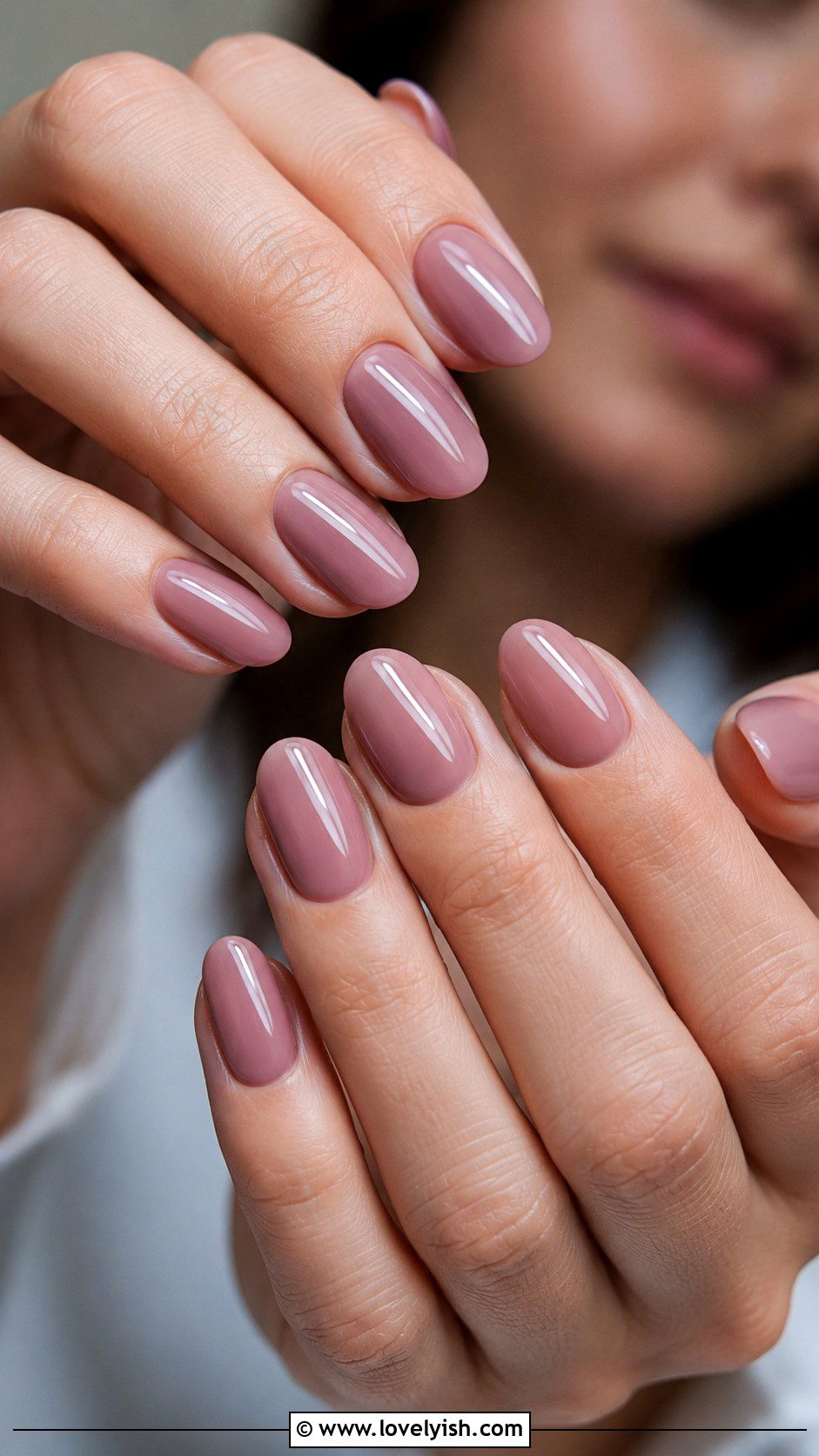 Dusty Rose Milky Nails - 50 april nail designs - 50 april nail designs