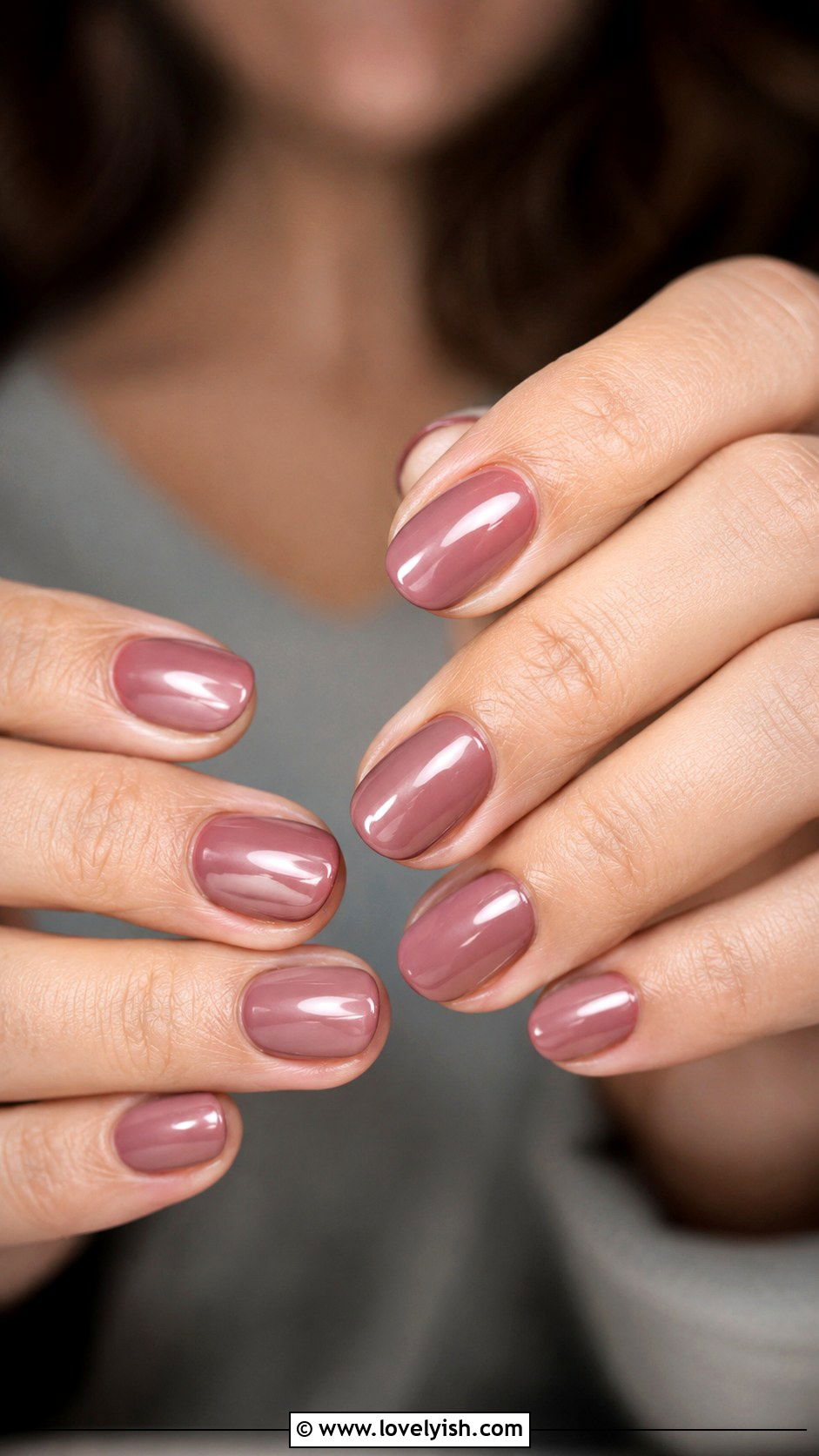 Dusty Rose Mirror Finish Nails - 38 classy nail designs - 38 classy nail designs