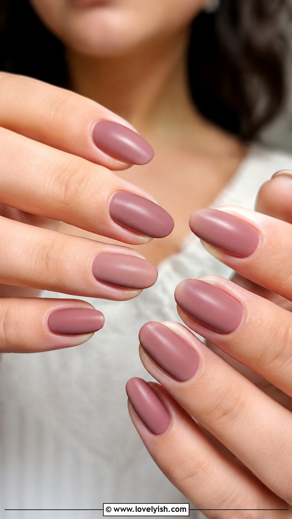 Dusty Rose Nails - 25 mothers day nail designs - 25 mother's day nail designs