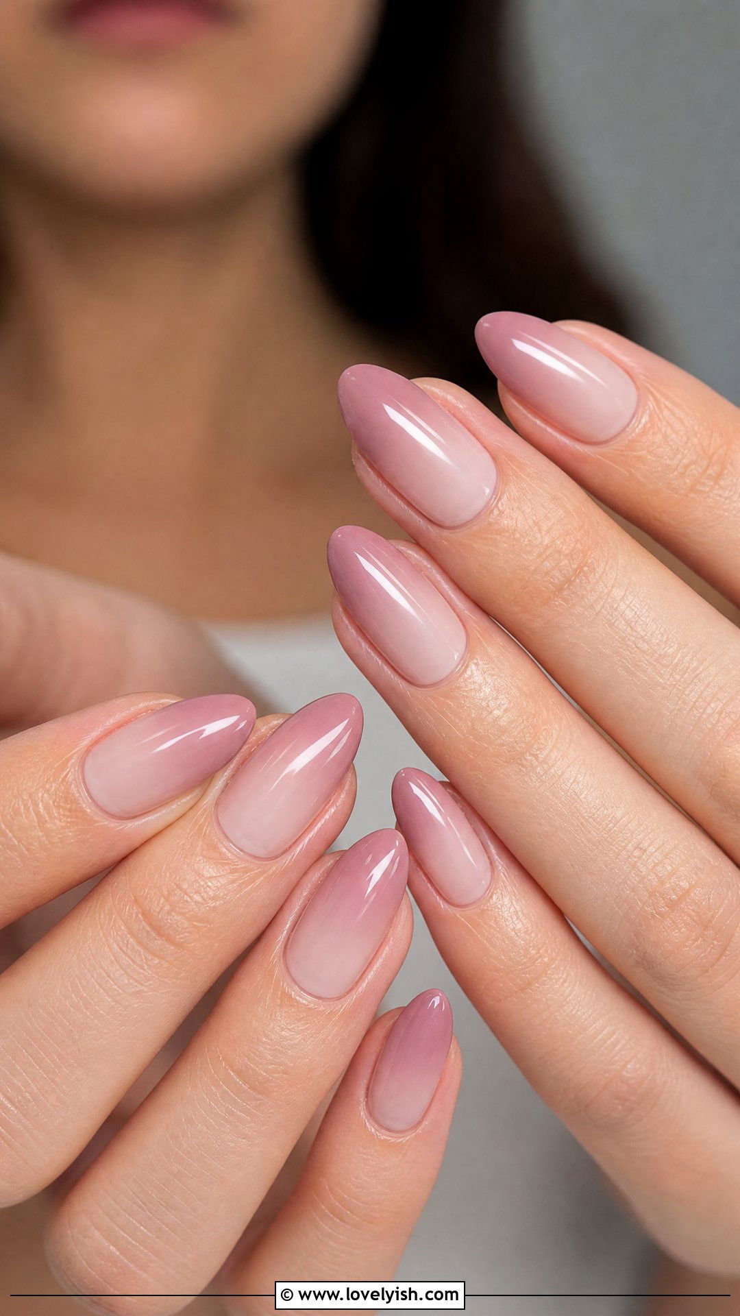 Dusty Rose Ombre Nails - 50 classy spring nail designs - 50 classy spring nail designs