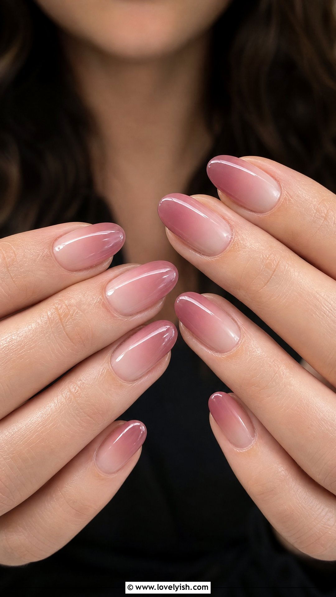 Dusty Rose Ombre Nails - 50 classy nails - 50 classy nails