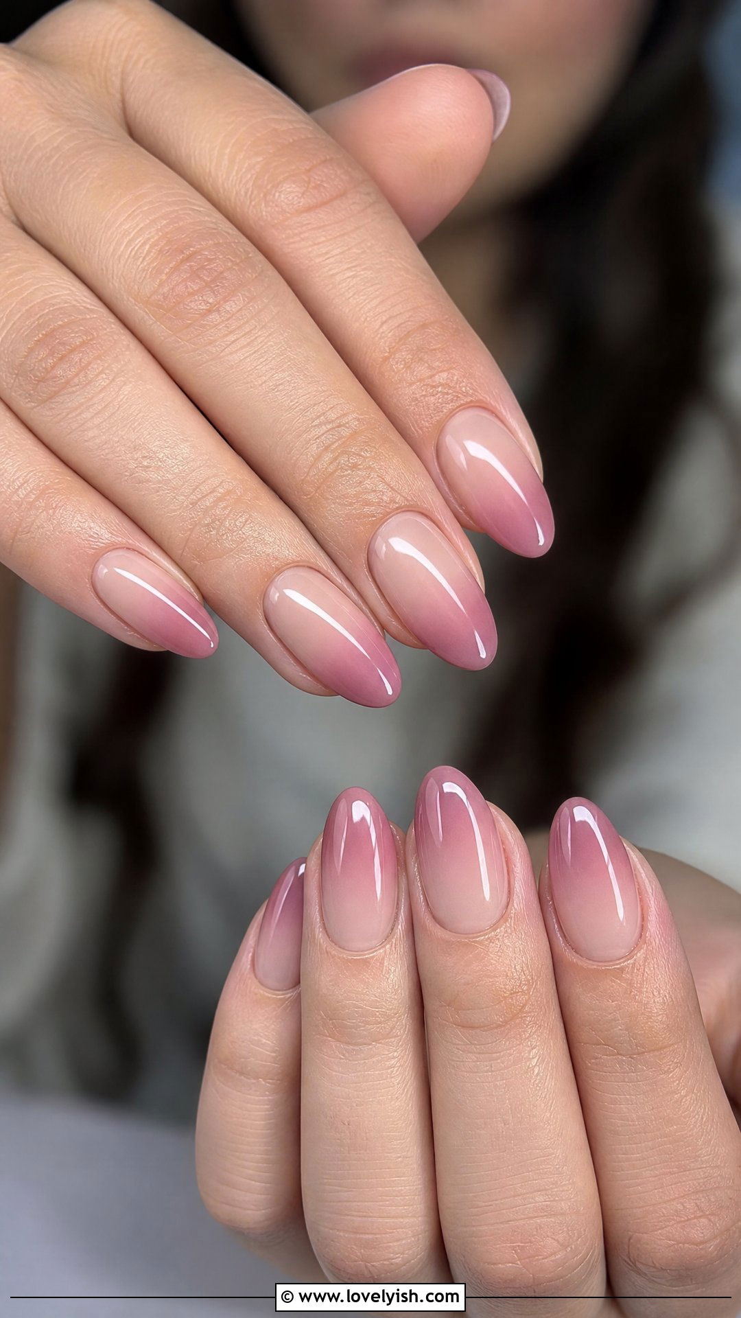 Dusty Rose Ombre Prom Nails - 25 prom nail ideas - 25 prom nail ideas