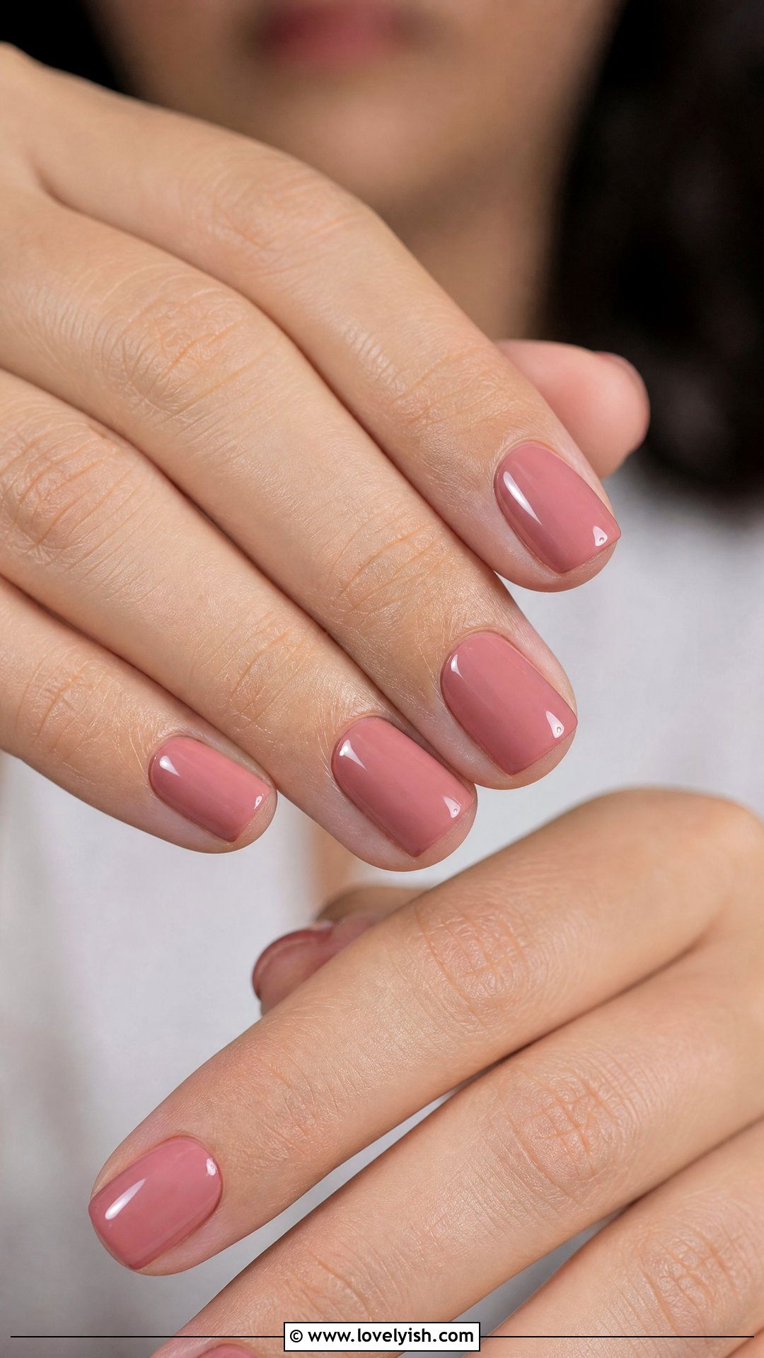 Dusty Rose Short Square Nails - 50 short square nails - 50 short square nails