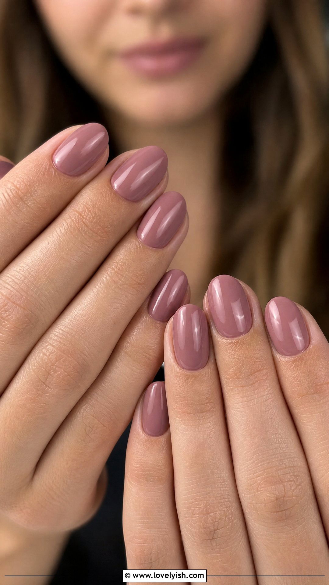 Dusty Rose Solid Nails - 41 nail design simple - 41 nail design simple