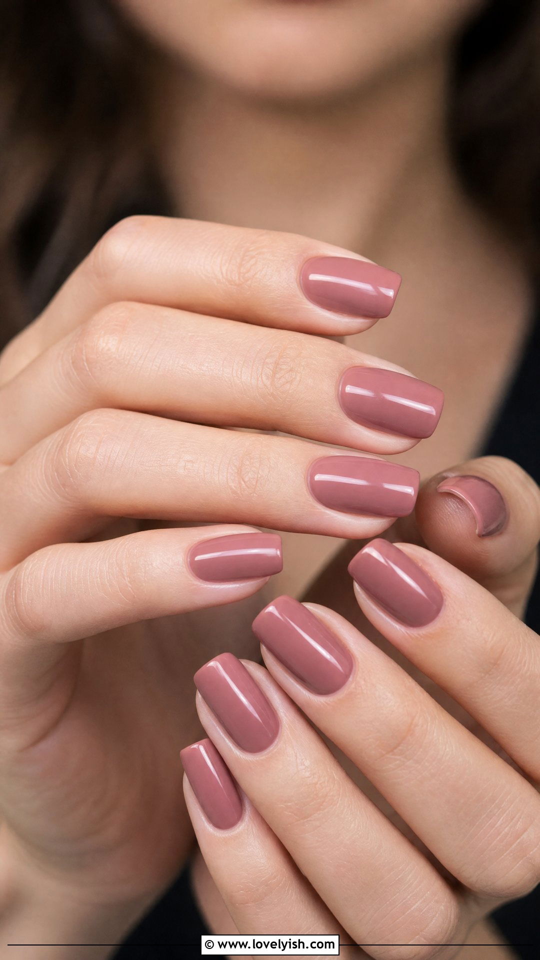 Dusty Rose Squoval Nails - 50 squoval nails - 50 squoval nails