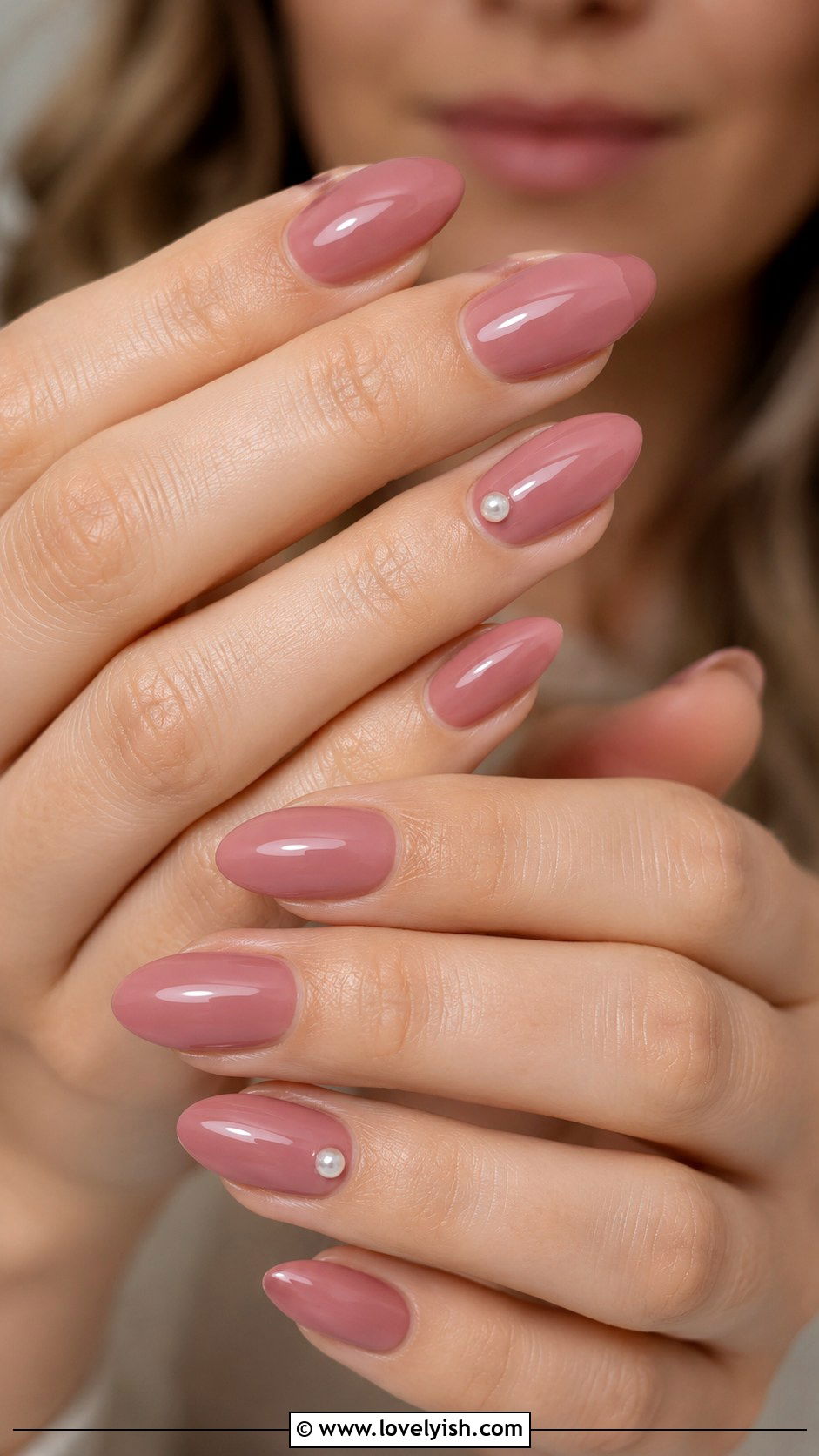 Dusty Rose Wedding Nails - 38 wedding nail designs - 38 wedding nail designs