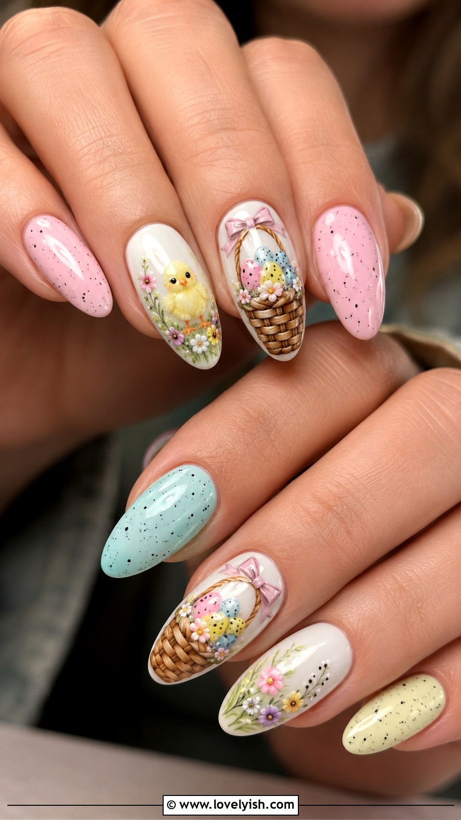 Easter Basket Nail Art - 38 easter nail art ideas - 38 easter nail art ideas