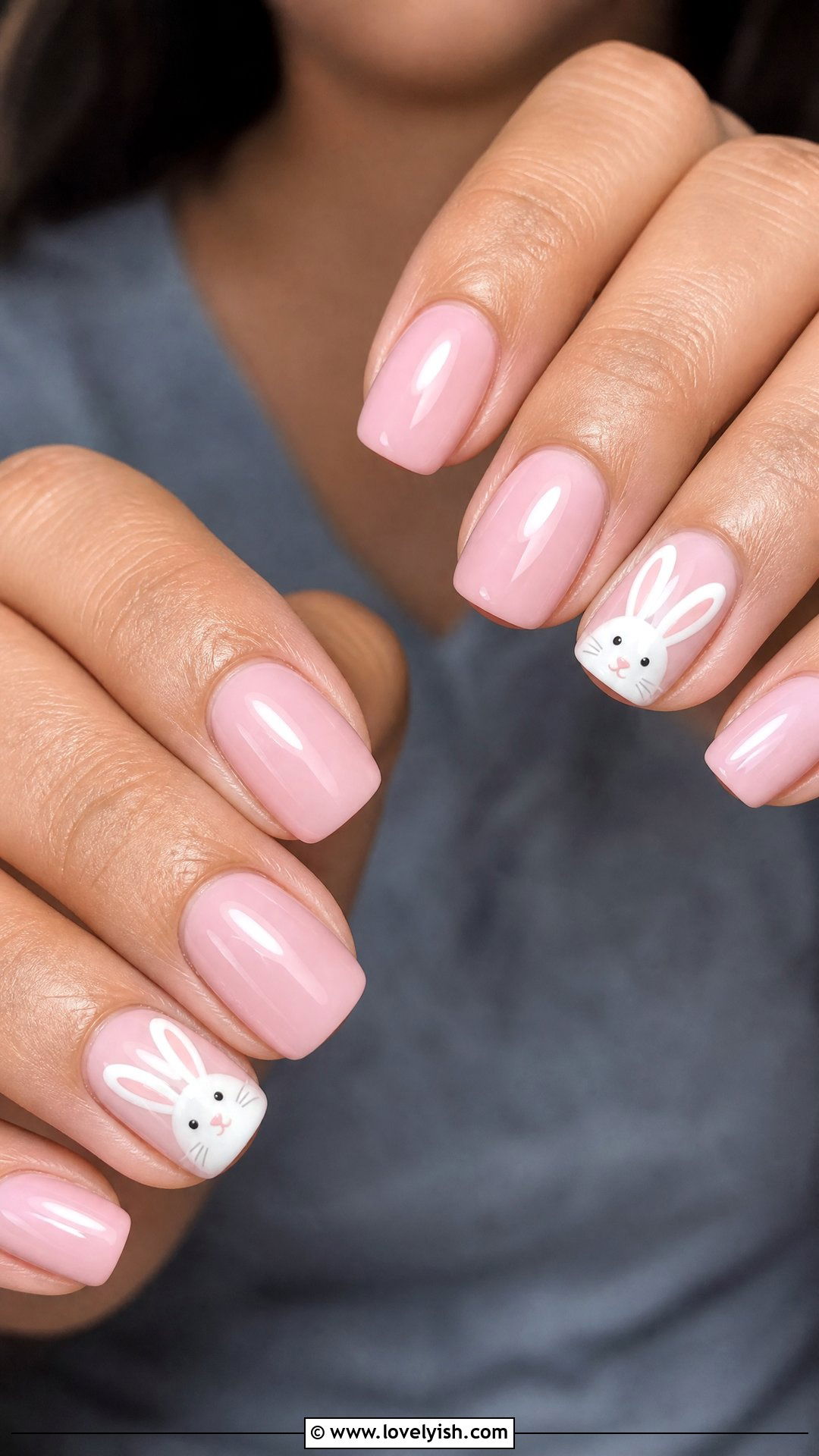 Easter Bunny Accent Nails - 31 easter nail designs 2026 - 31 easter nail designs 2026