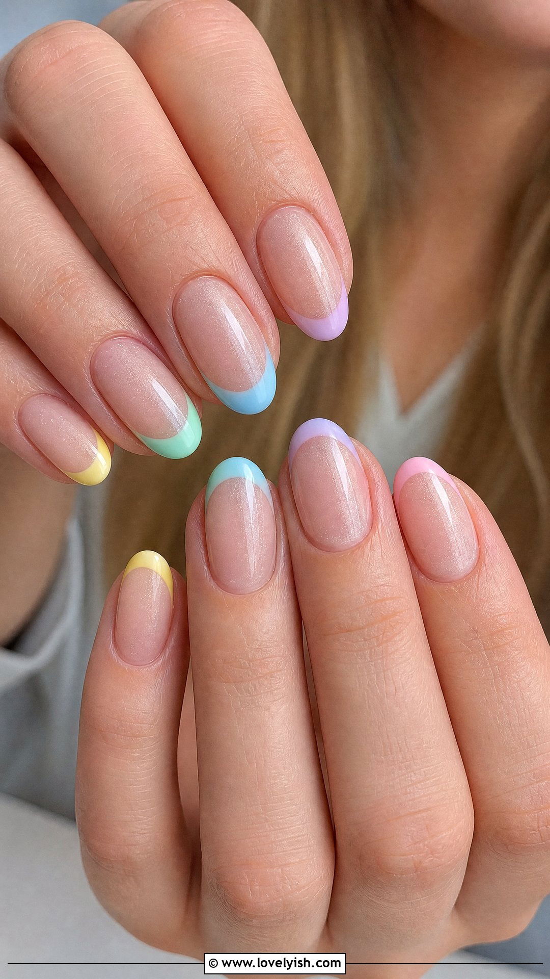Easter Rainbow Tip Nails - 31 easter nail designs 2026 - 31 easter nail designs 2026