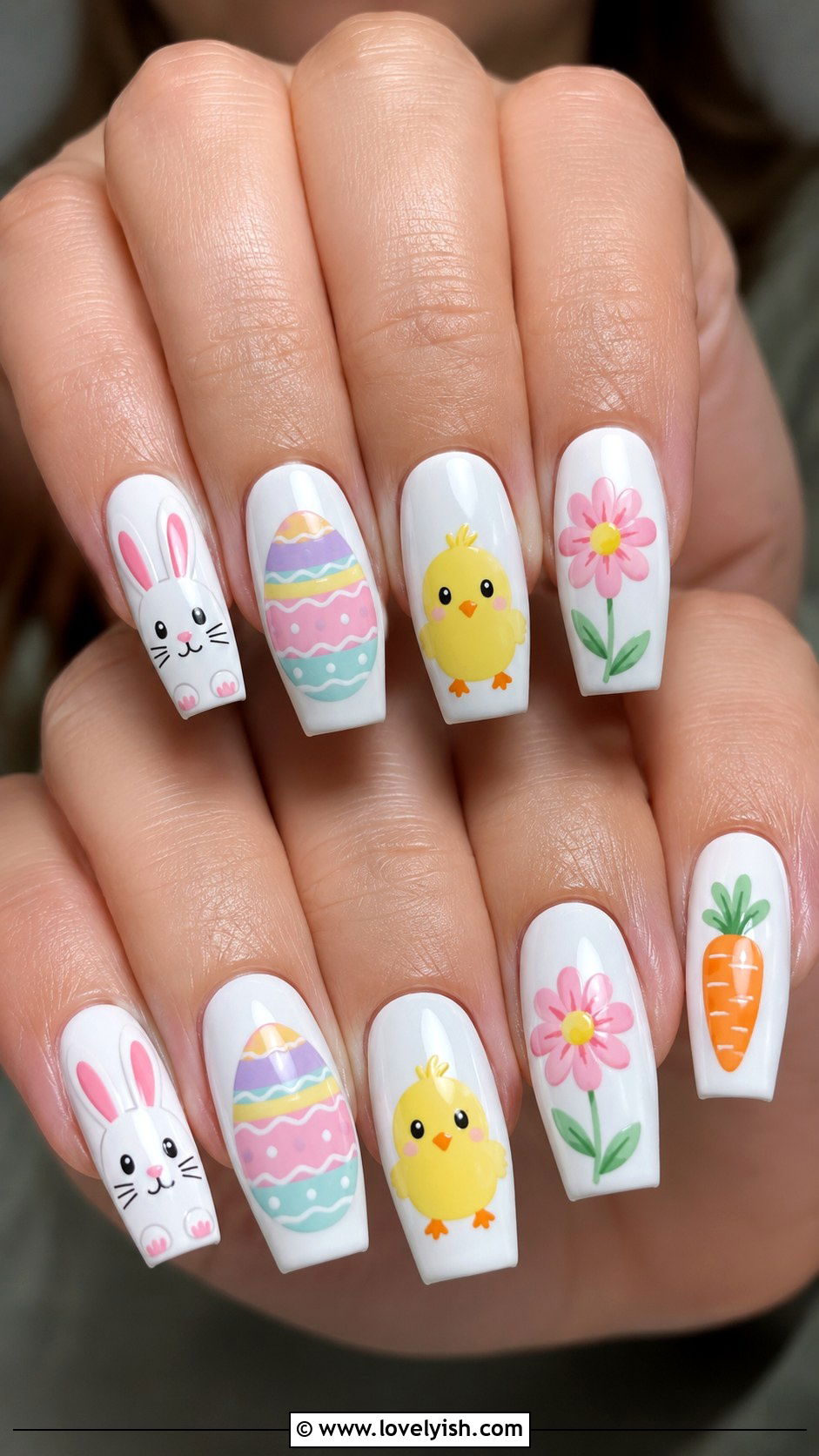 Easter Themed Nail Art Full Set - 44 easter nail designs - 44 easter nail designs
