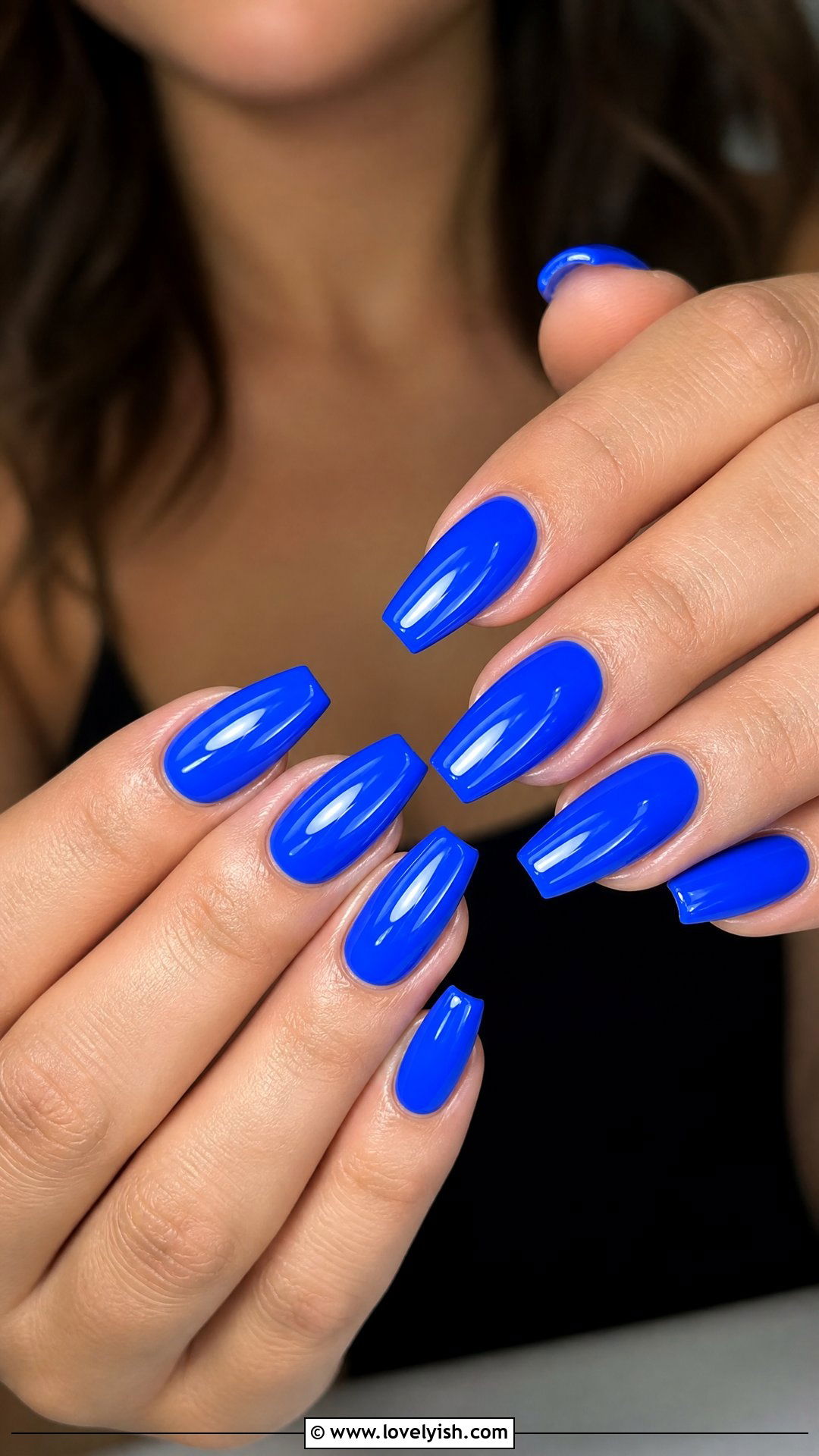Electric Blue Neon Nails - 50 blue nails - 50 blue nails