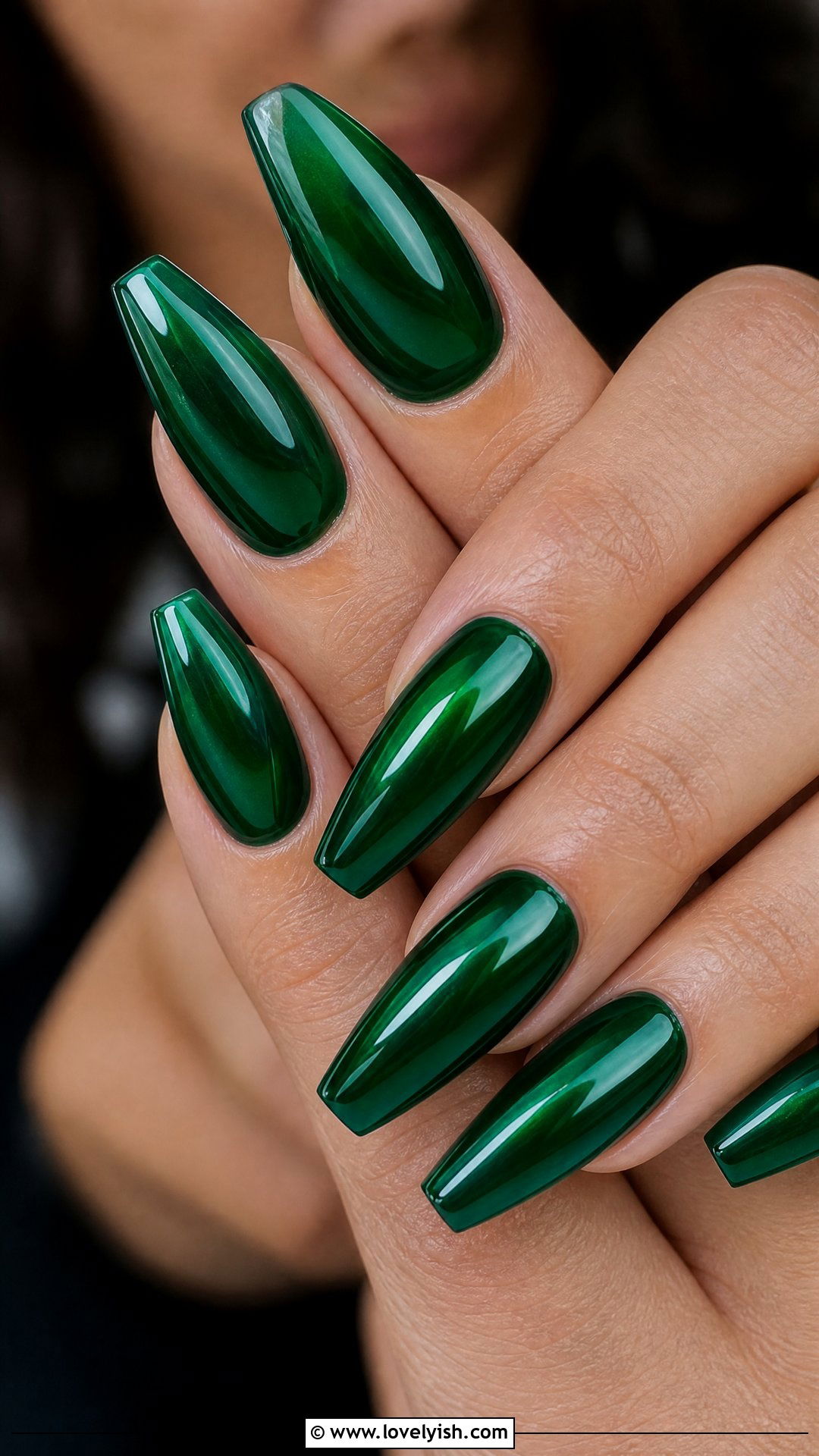 Emerald Green Dip Powder Nails - 50 dip powder nails - 50 dip powder nails