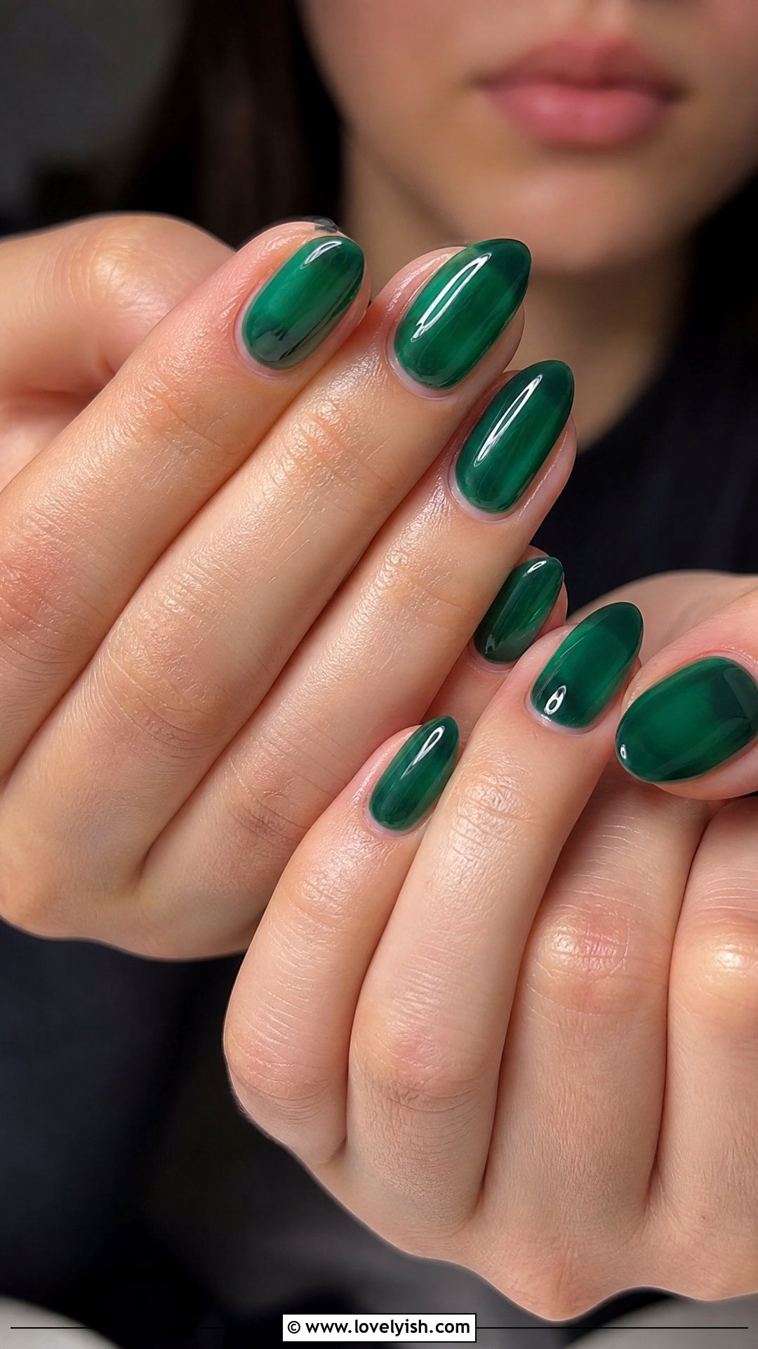 Emerald Green Jelly Nails - 47 nail inspiration - 47 nail inspiration
