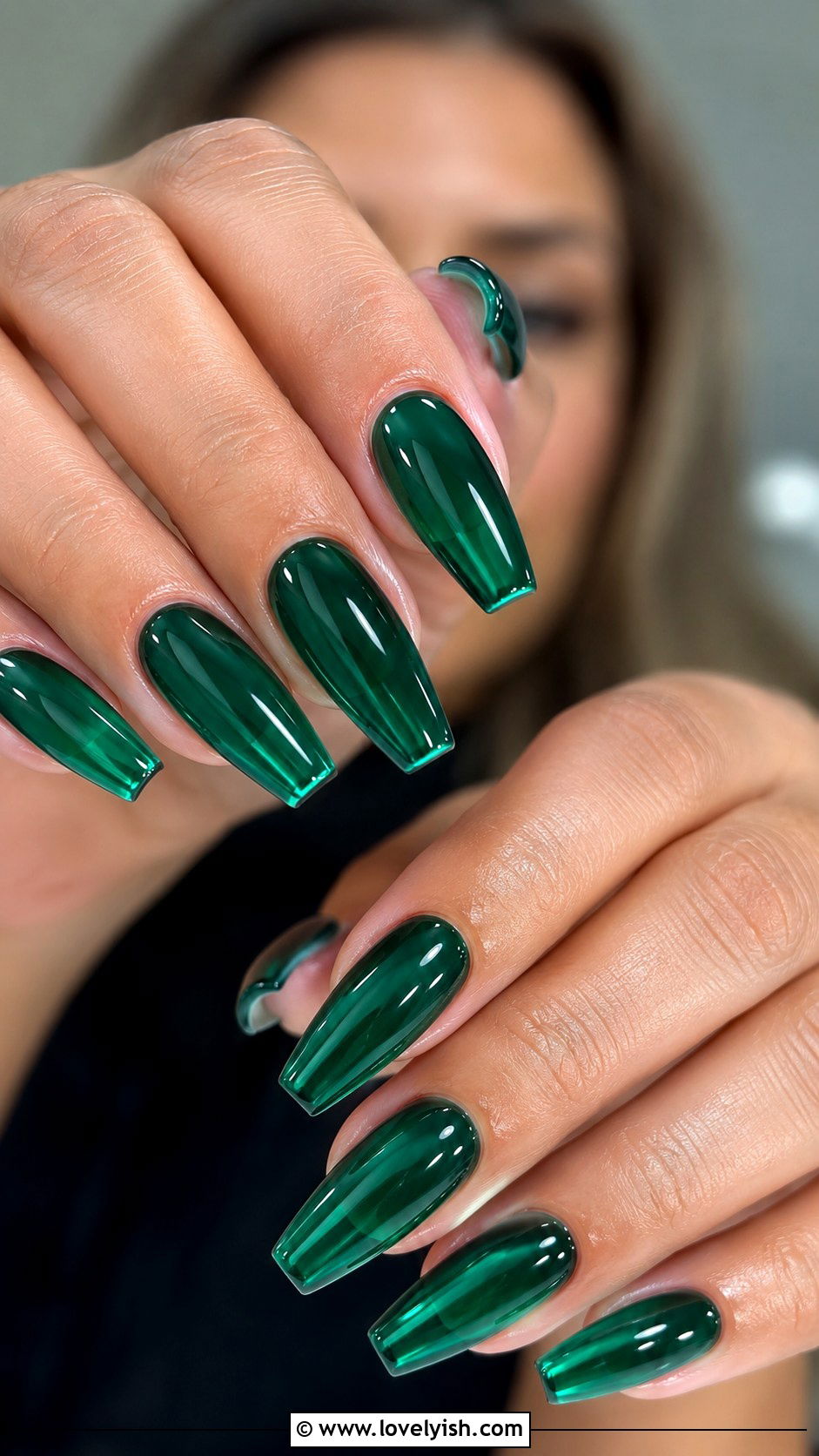 Emerald Green Jelly Nails - 50 jelly nails - 50 jelly nails