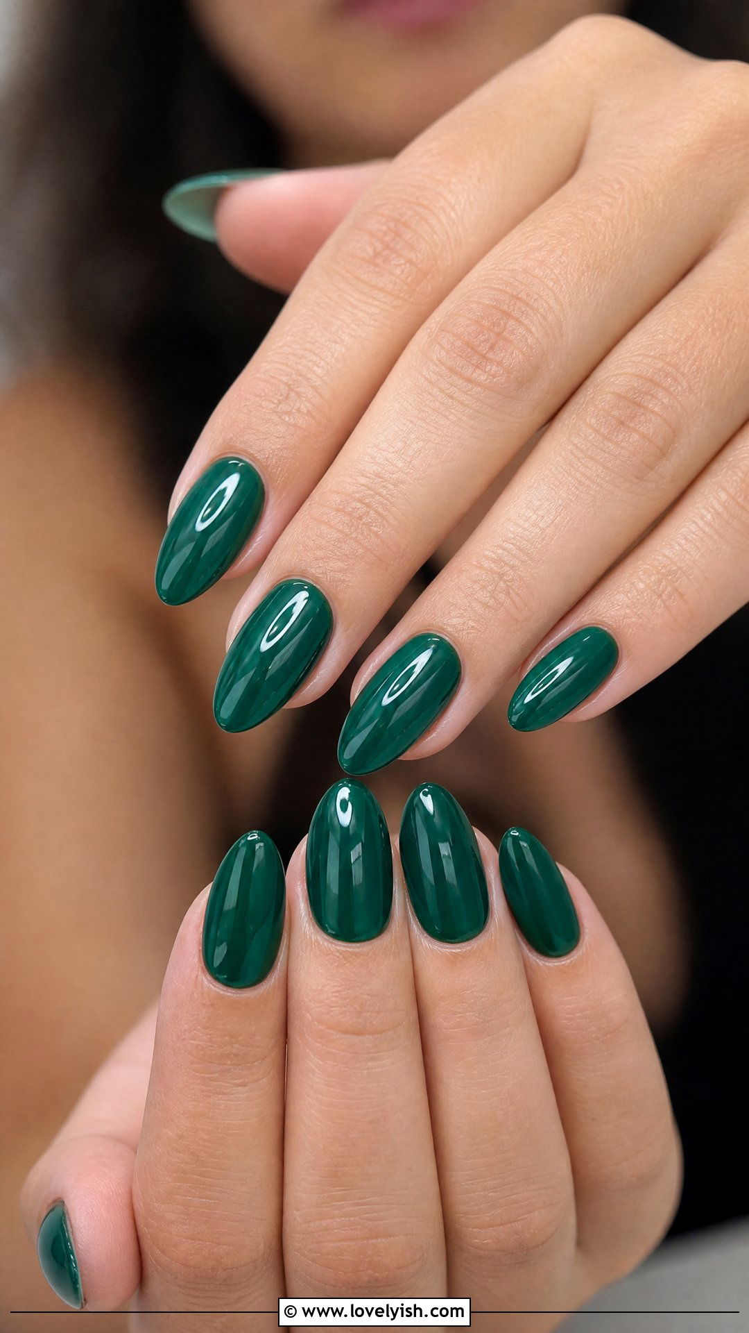 Emerald Green Polygel Nails - 50 polygel nails - 50 polygel nails