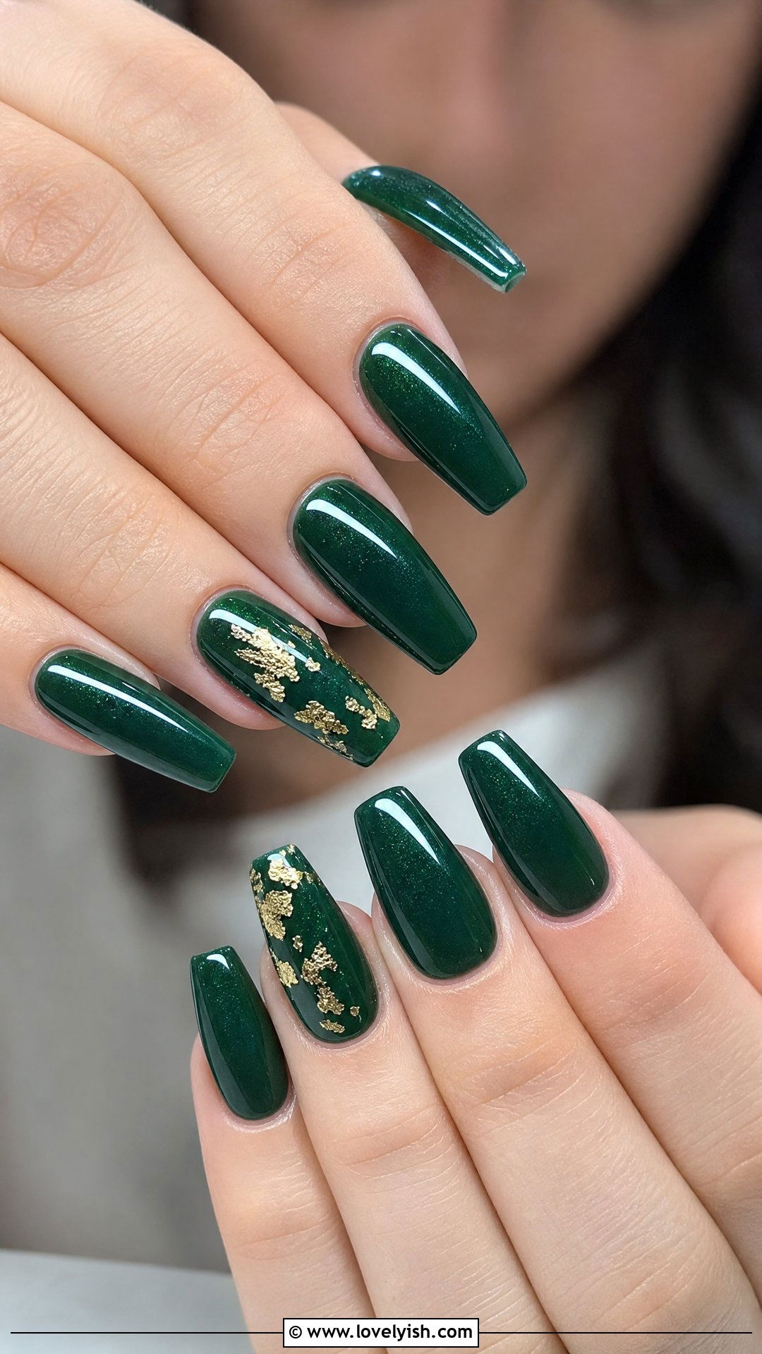 Emerald Green Prom Nails - 25 prom nail ideas - 25 prom nail ideas