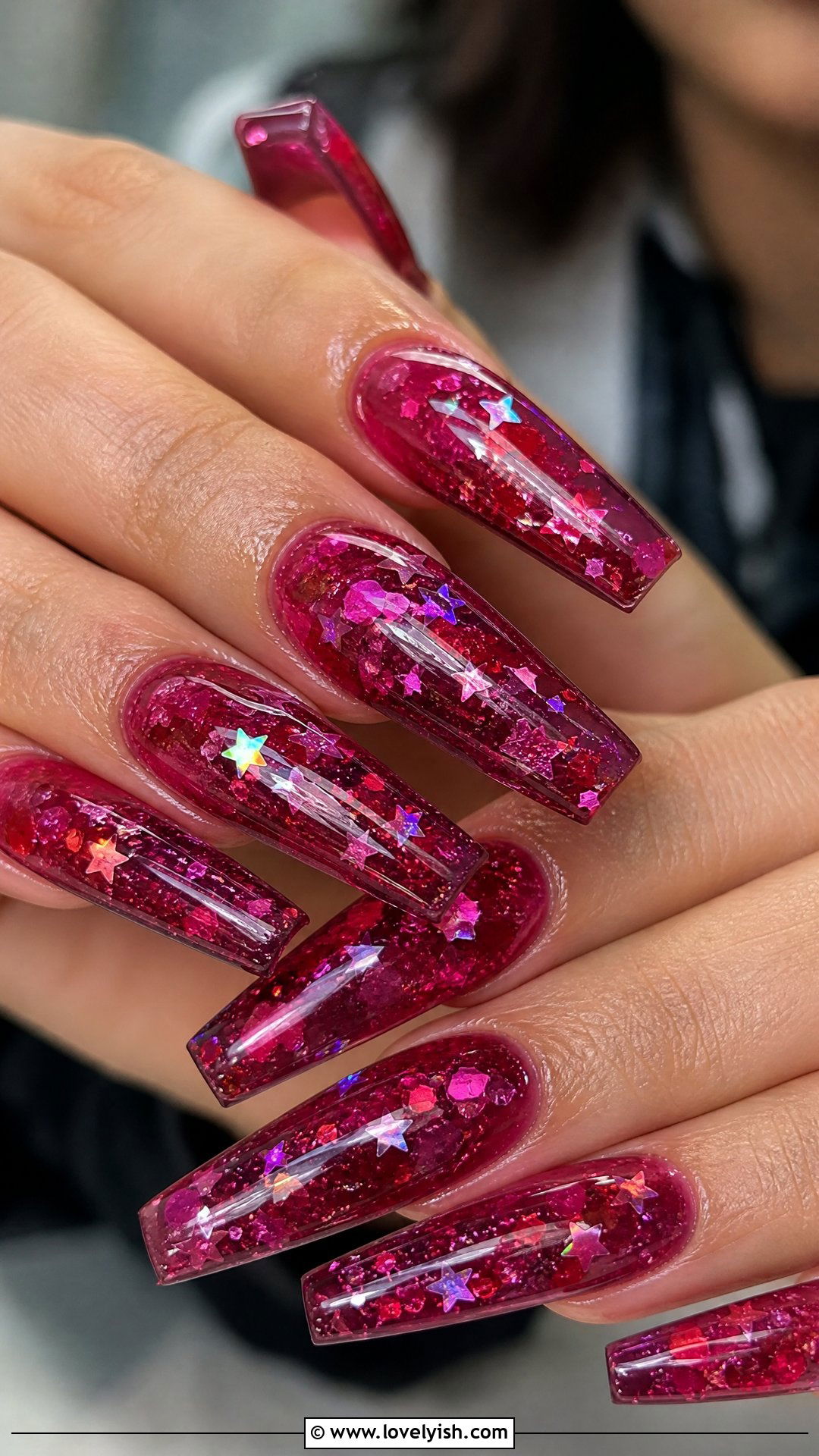 Encapsulated Glitter Jelly Nails - 50 crazy nail designs - 50 crazy nail designs