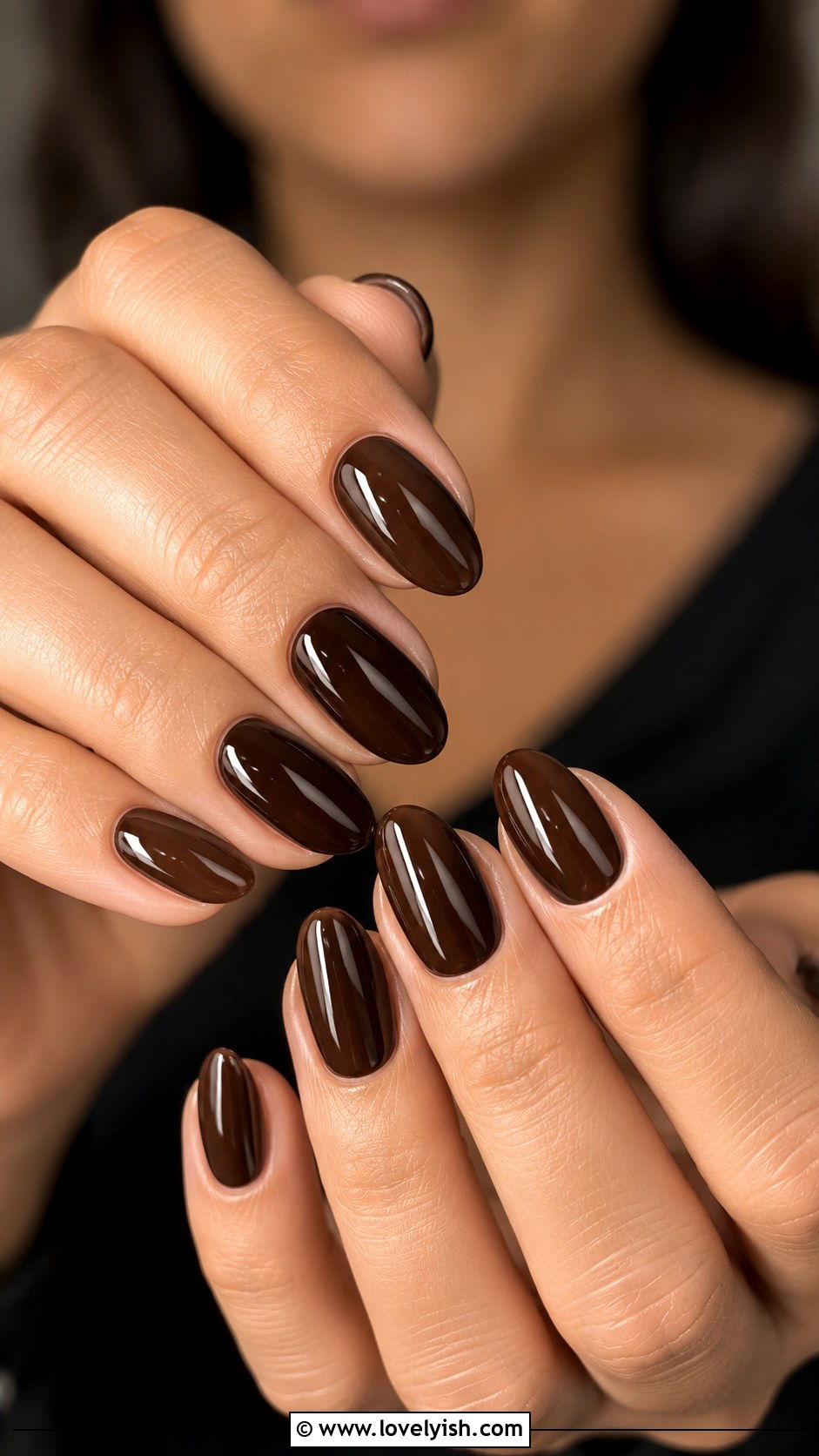 Espresso Brown Coffee Bean Nails - 50 back to school nails - 50 back to school nails