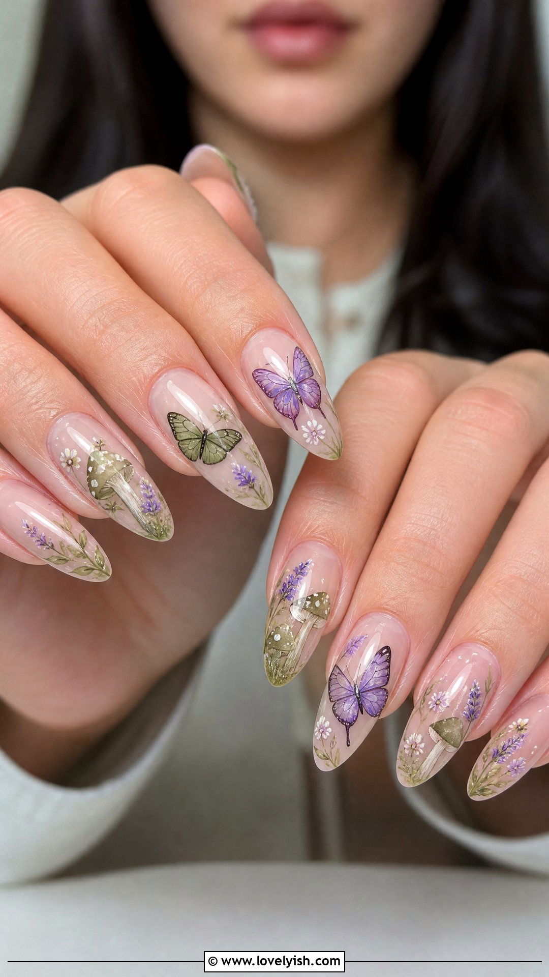 Fairycore Butterfly Nails - 50 butterfly nails - 50 butterfly nails