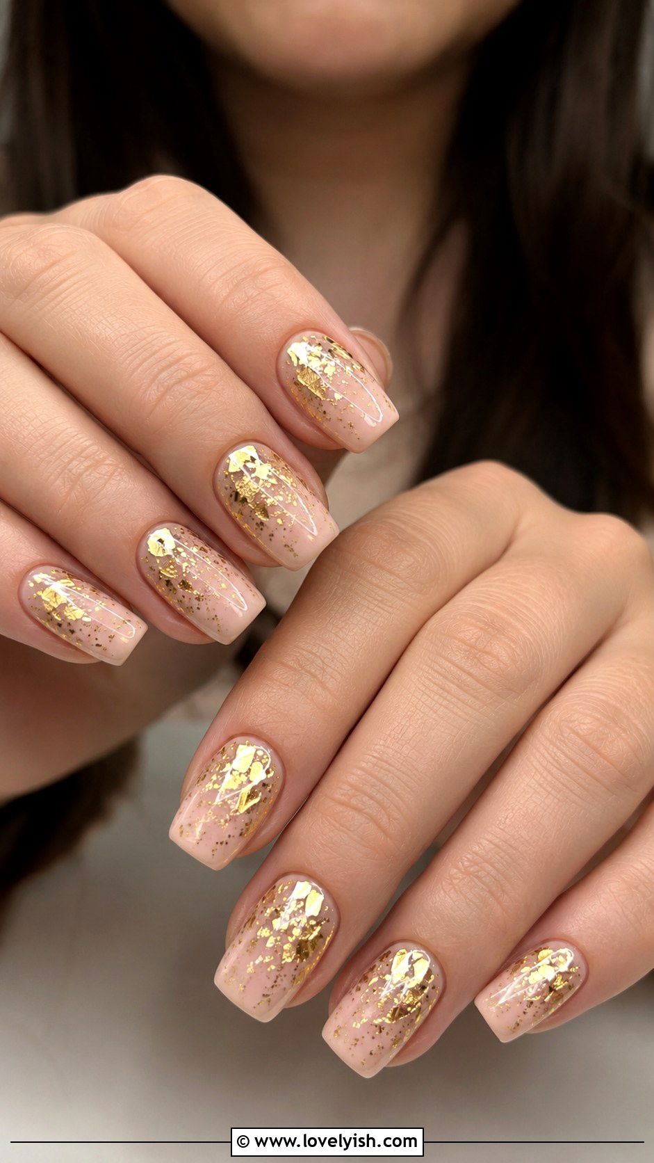 Foil Flake Nail Art - 25 cool nail art ideas - 25 cool nail art ideas