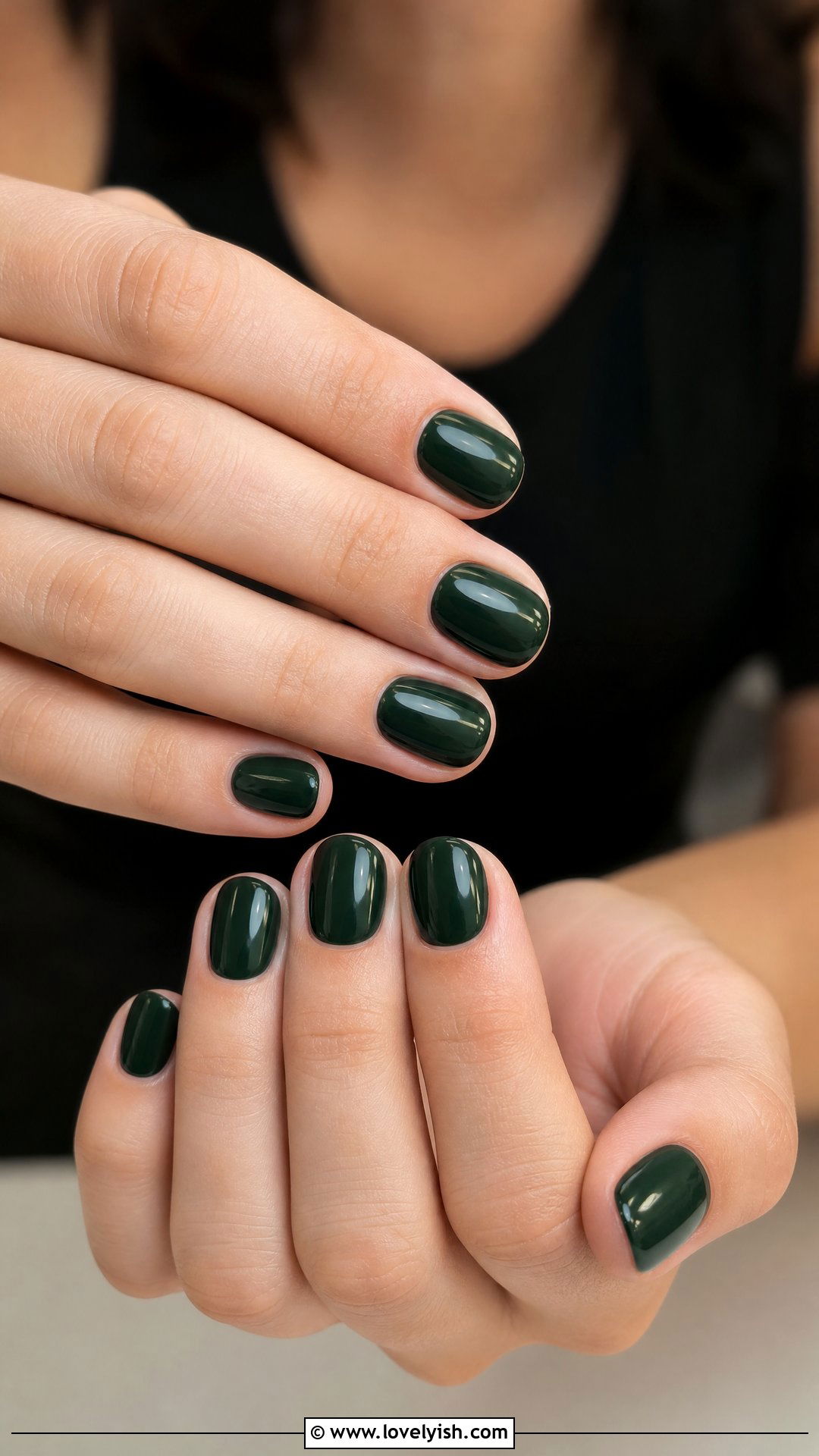 Forest Green Short Oval Nails - 50 short oval nails - 50 short oval nails