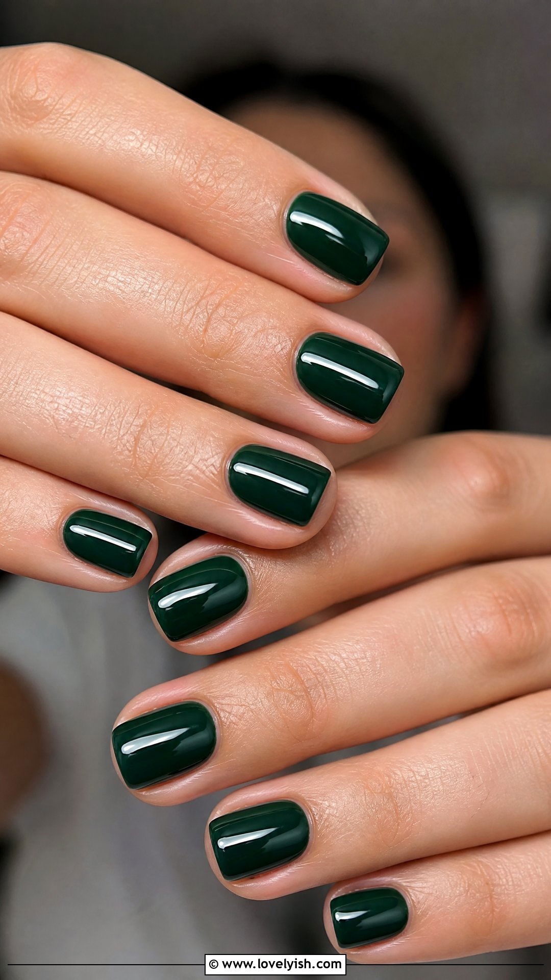 Forest Green Short Square Nails - 50 short square nails - 50 short square nails