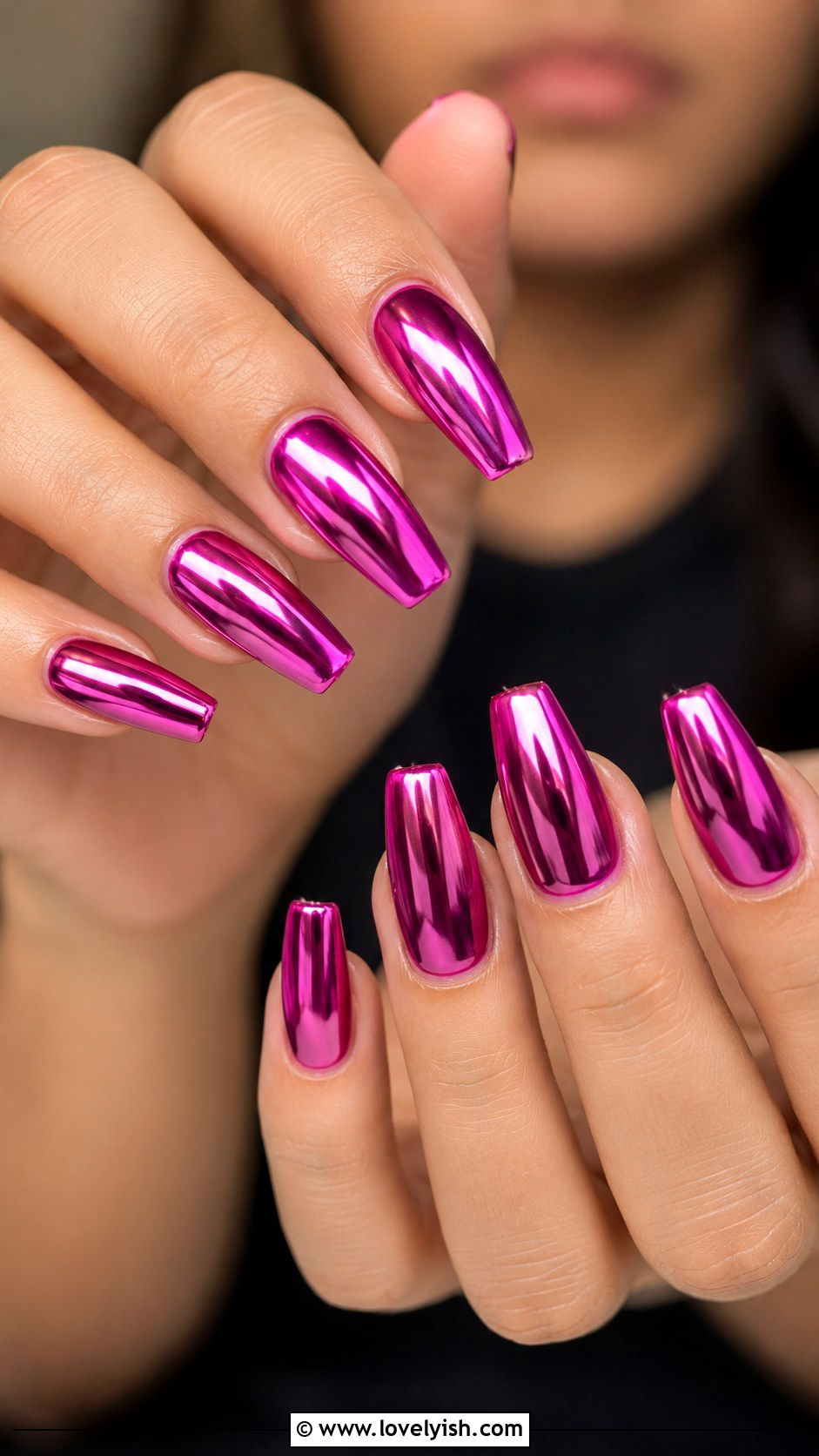 Forest Green Velvet Nails - 50 pretty nails - 50 pretty nails