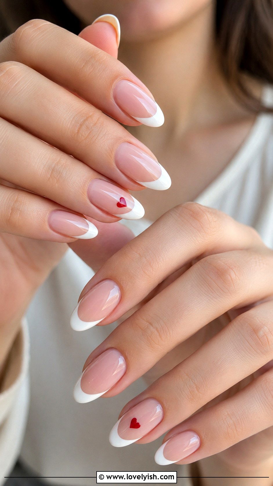 French Tip Nails With Hearts - 25 french manicure ideas - 25 french manicure ideas