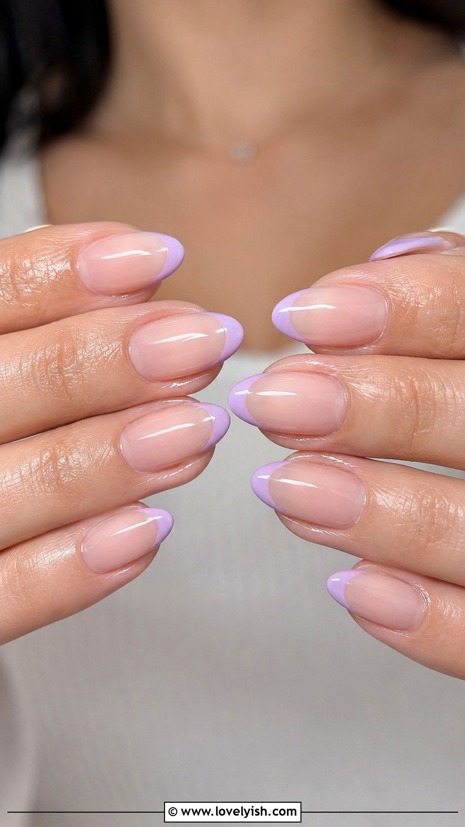 French Tip With Colored Tips - 50 trendy simple nail designs - 50 trendy simple nail designs
