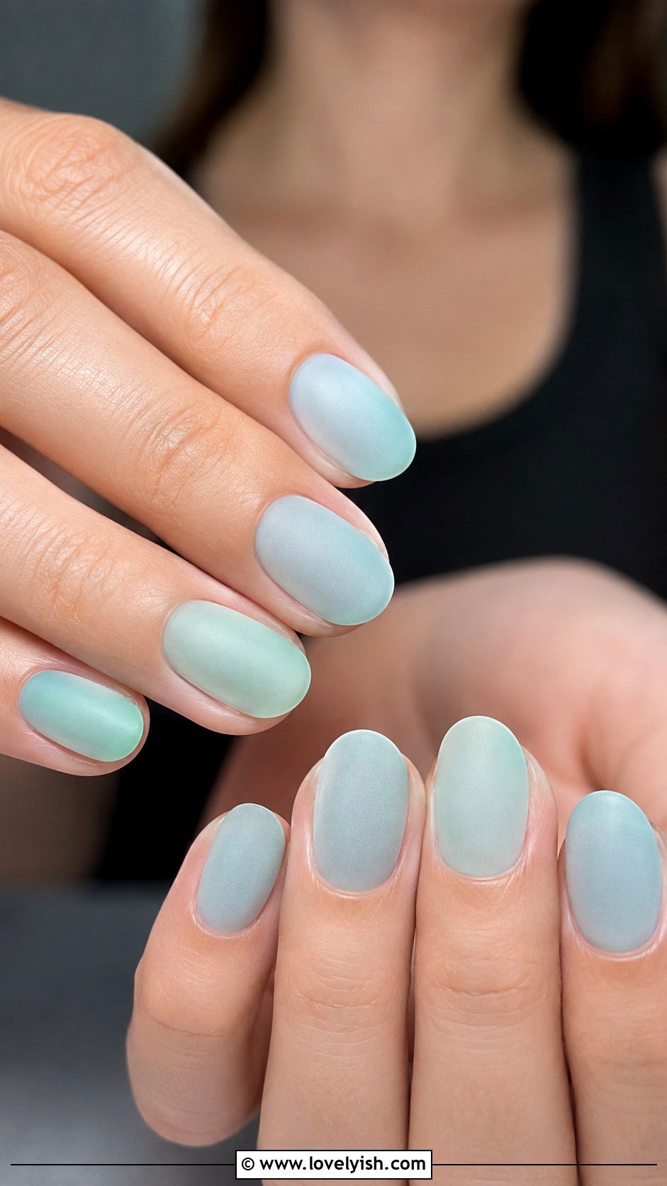 Frosted Ocean Glass Nails - 50 ocean nails - 50 ocean nails