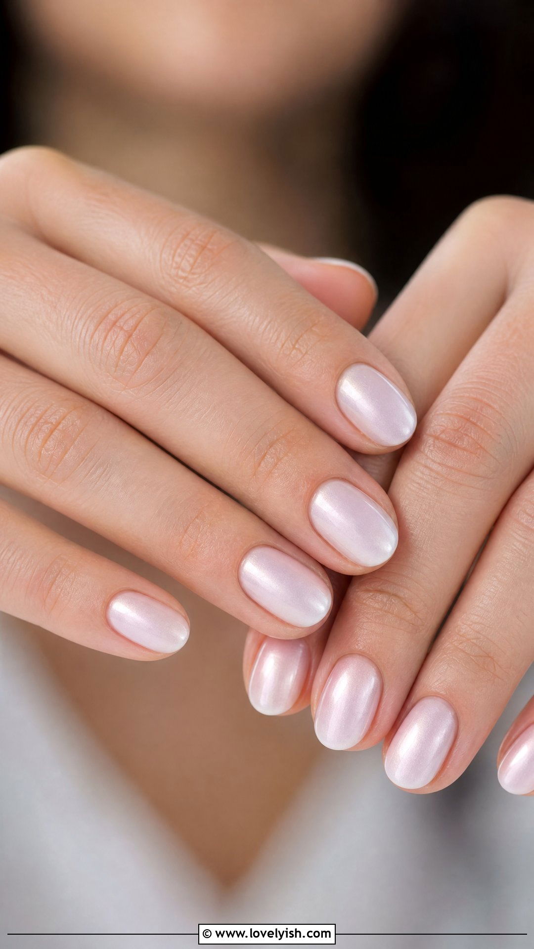 Frosted White Sheer Nails - 42 minimalist nail art - 42 minimalist nail art