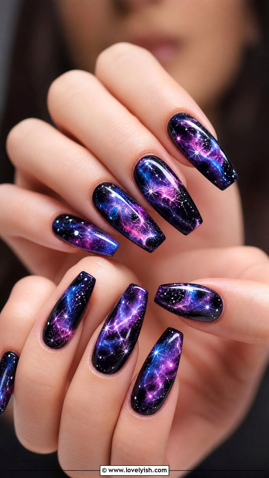 Galaxy Nails - 50 popular nail designs - 50 popular nail designs