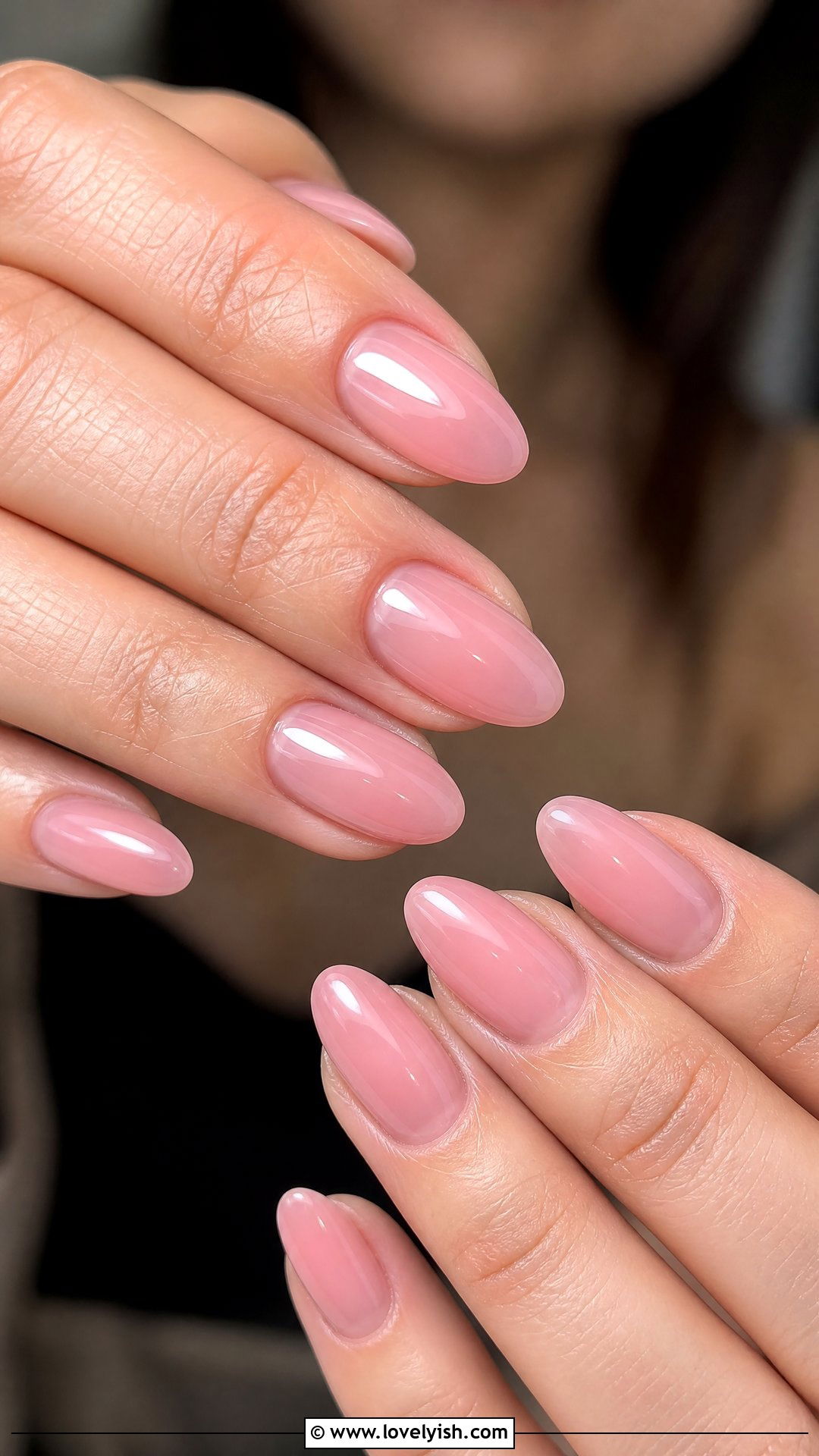 Gel Glossy Sheer Pink Nails - 50 classic nail designs - 50 classic nail designs