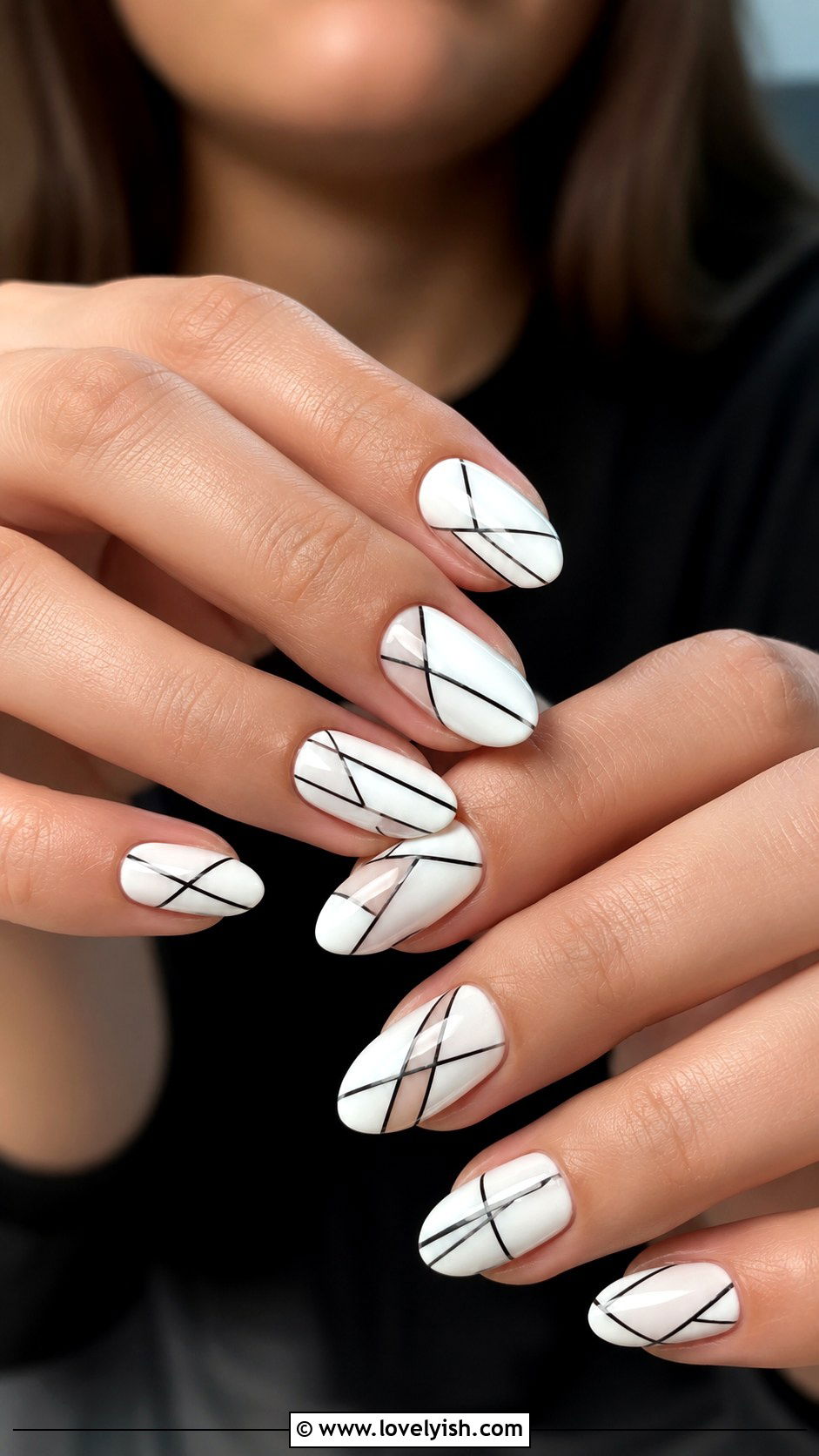 Geometric Line Art Press On Nails - 50 press on nails - 50 press on nails