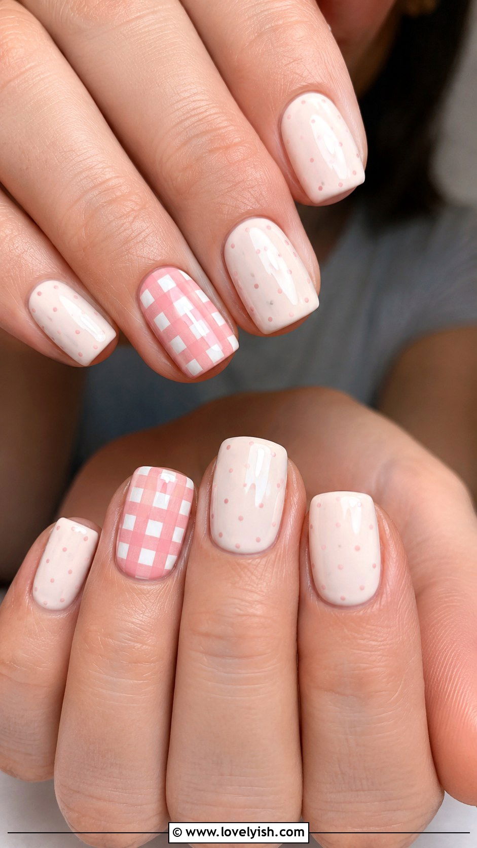 Gingham Picnic Nails - 50 may nails - 50 may nails